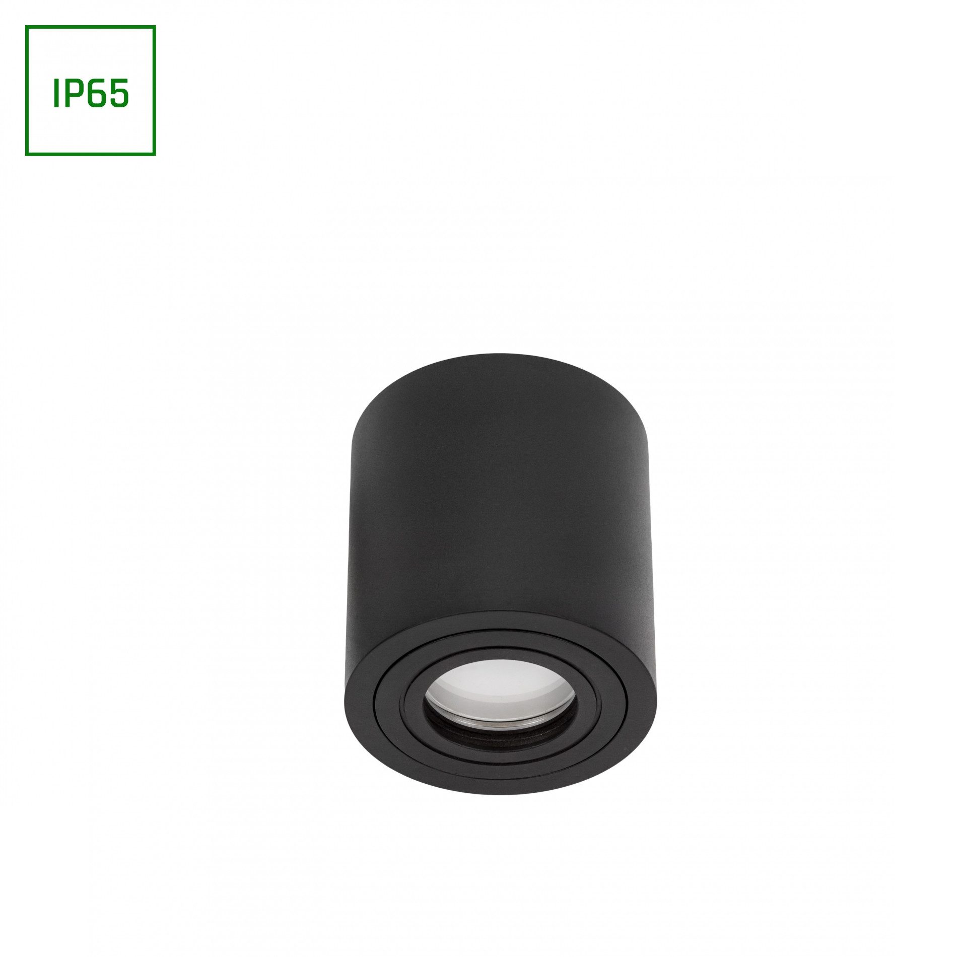 Spectrum Aufbauleuchte LED Chloe GU10 Außenleuchte schwarz Deckenleuchte IP65 matt max. 30W, Kein Leuchtmittel enthalten, Wetterfest