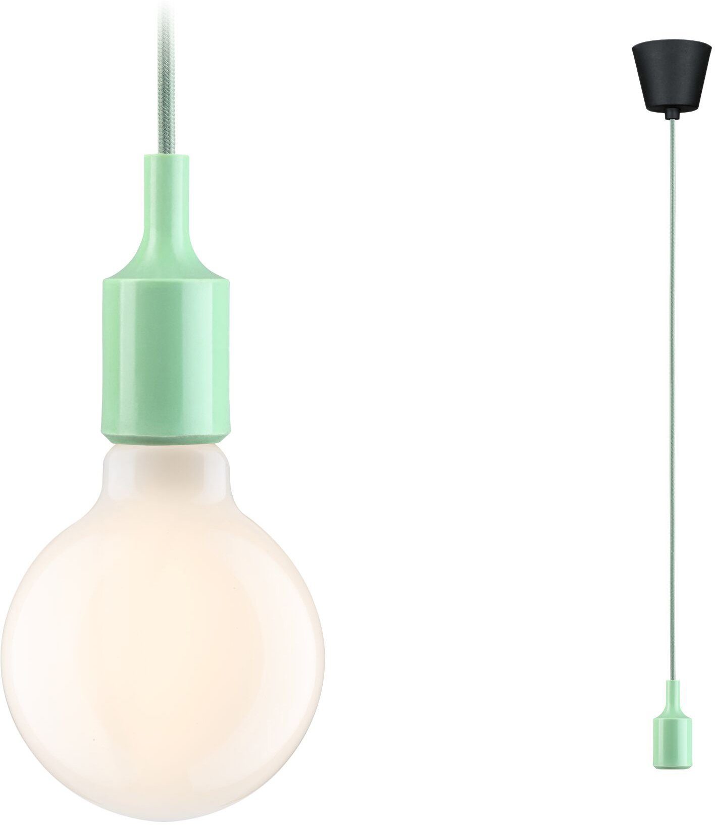 Paulmann Pendelleuchte Ketil, ohne Leuchtmittel, E27, max. 1x60W E27, 230V, Stoff/Silikon