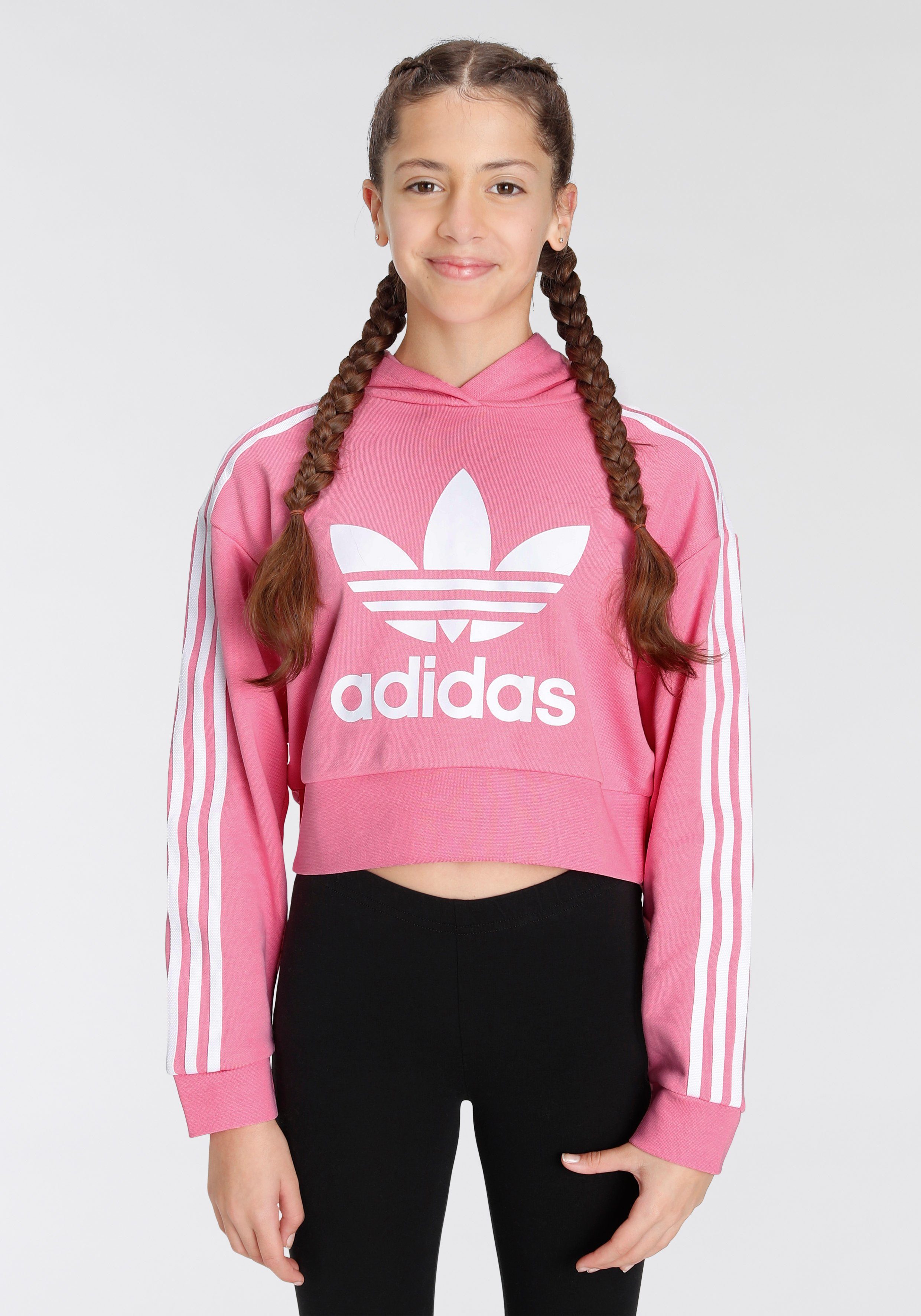 adidas Originals Sweatshirt ADICOLOR CROPPED HOODIE Bliss Pink | Sweatshirts