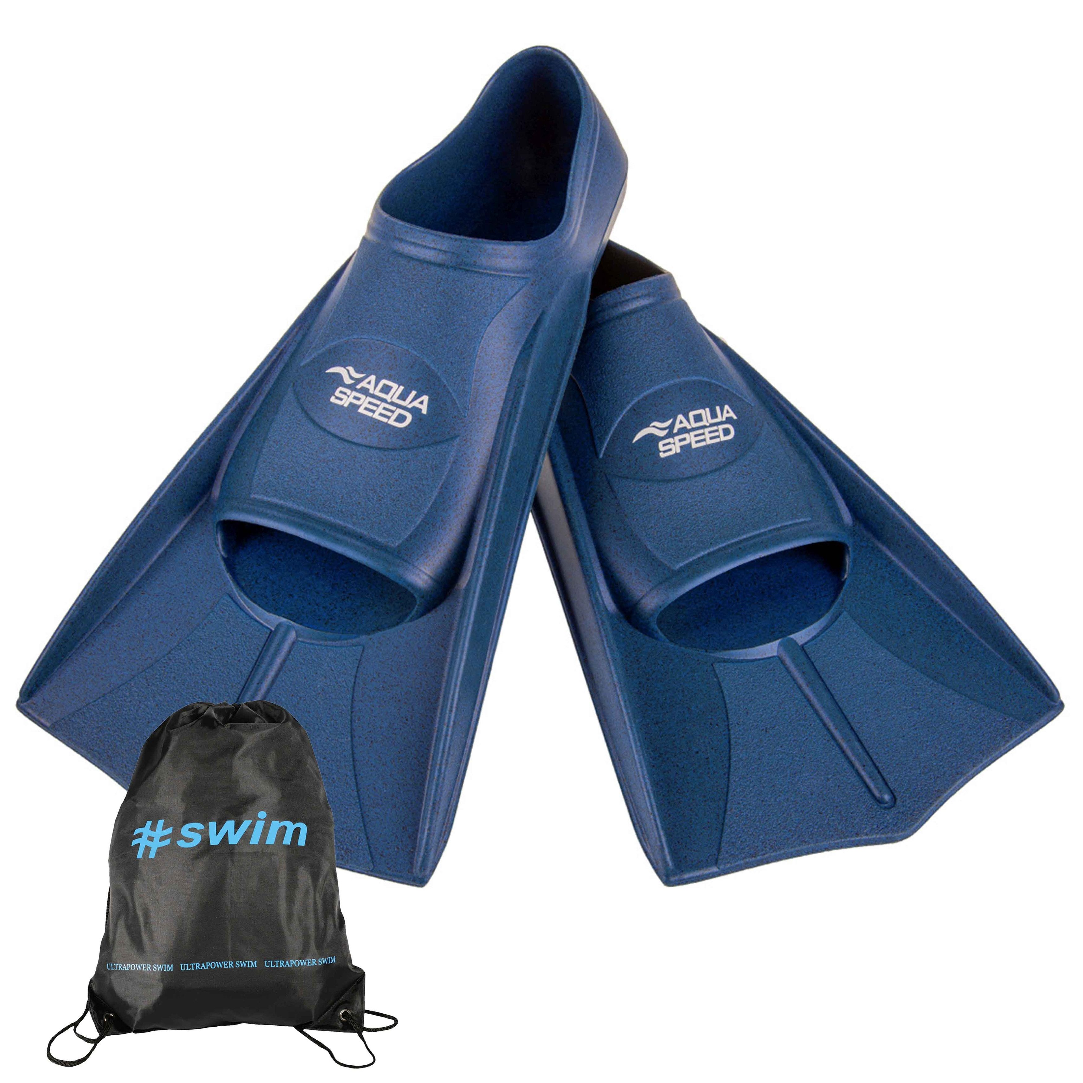 Aqua Speed Flosse Kurze Schwimmflossen Silikon teils recycelt Perfekt fürs Training, Effektive Beinmuskulatur-Stärkung für alle Schwimmstile