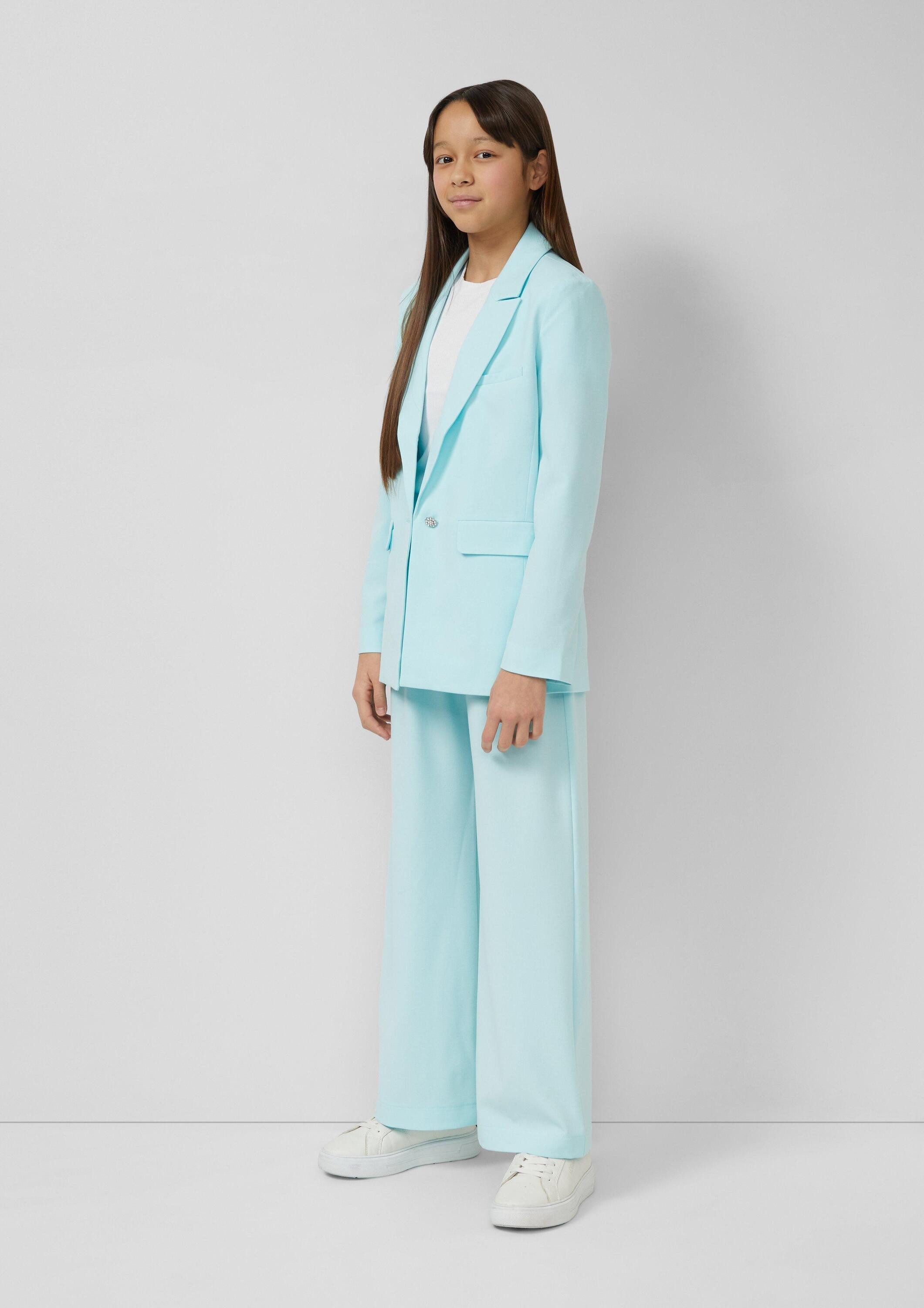 s.Oliver Jackenblazer Indoor-Blazer Blazer mit Reverskragen und Schmuckknopf