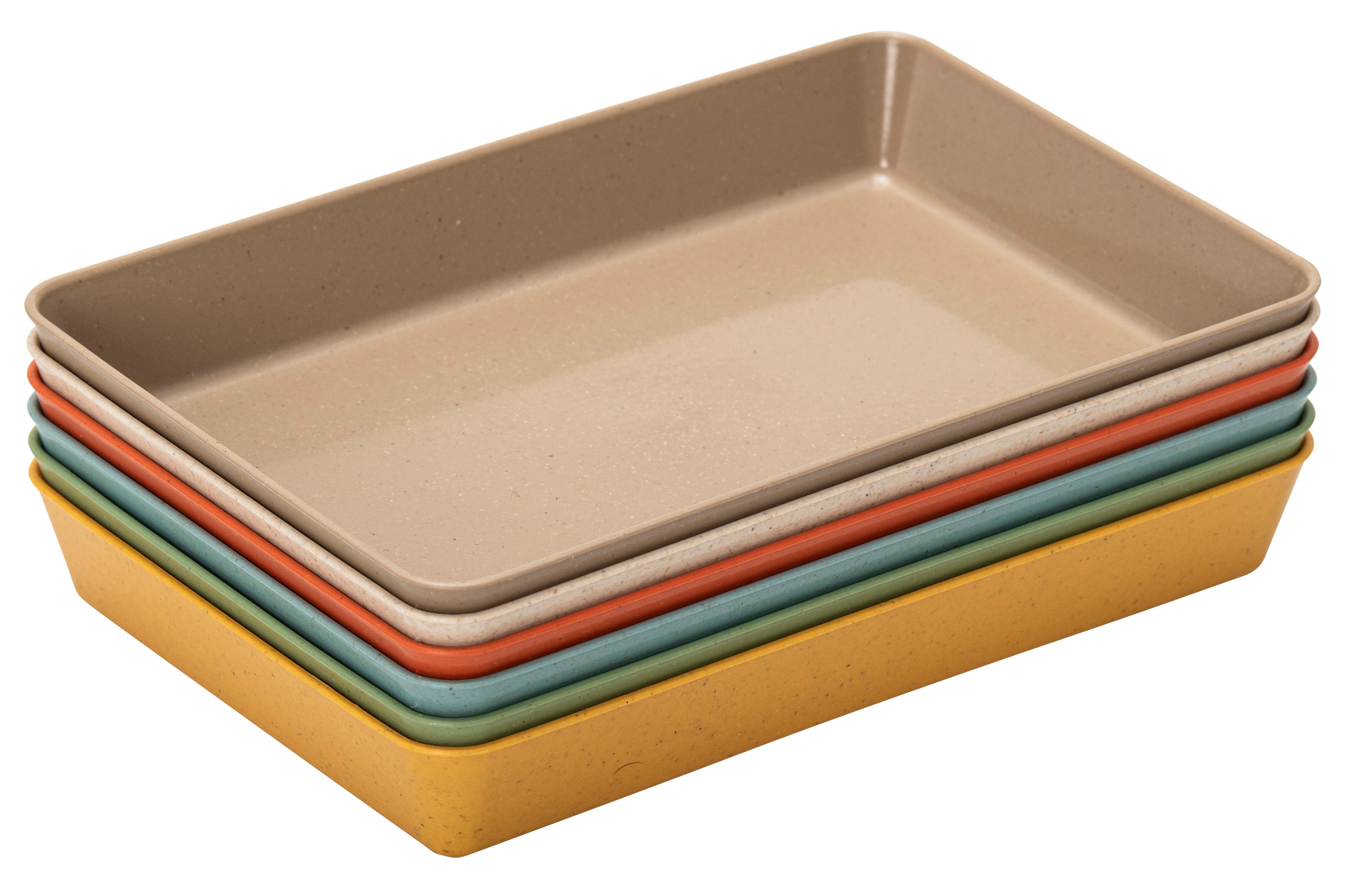 Betzold Schale Materialschalen aus biobasiertem treeNside-Material, Natur, Biokunststoff, (6-tlg)