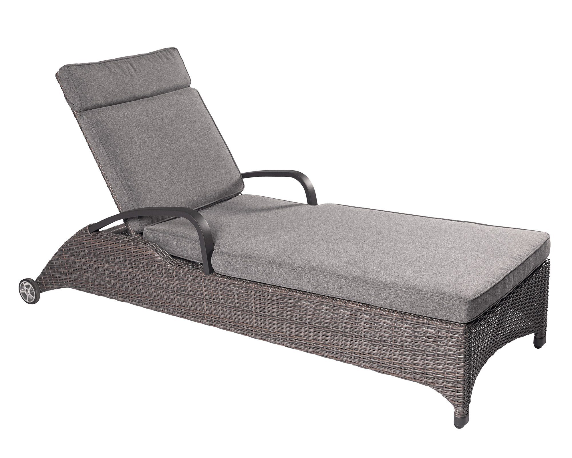 LC Garden Doppelliege »LC Garden »Komido« Liege omega braun 203x68x50cm