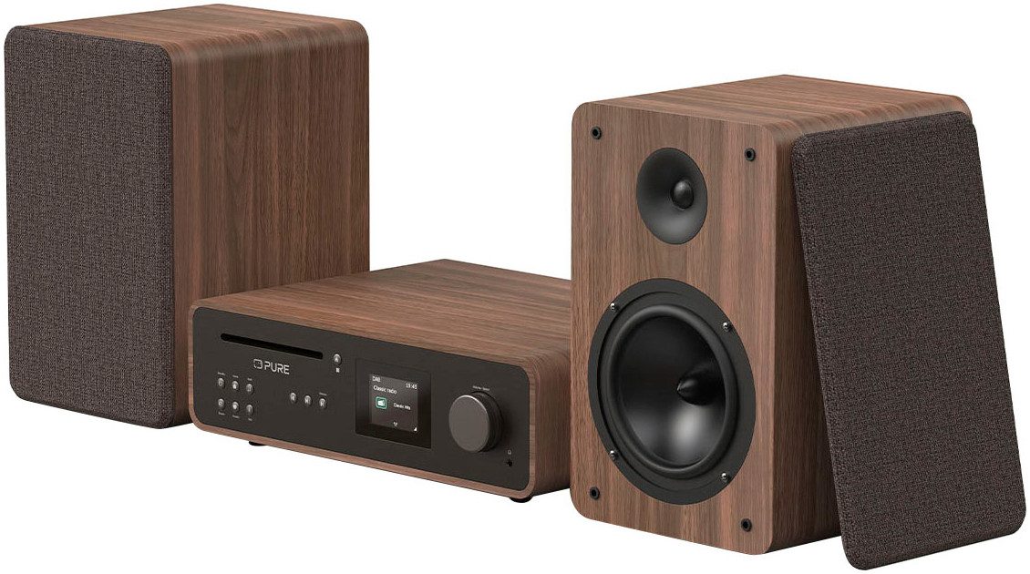 Pure Classic Stereo Lautsprechersystem Stereo (Bluetooth, 100 W)