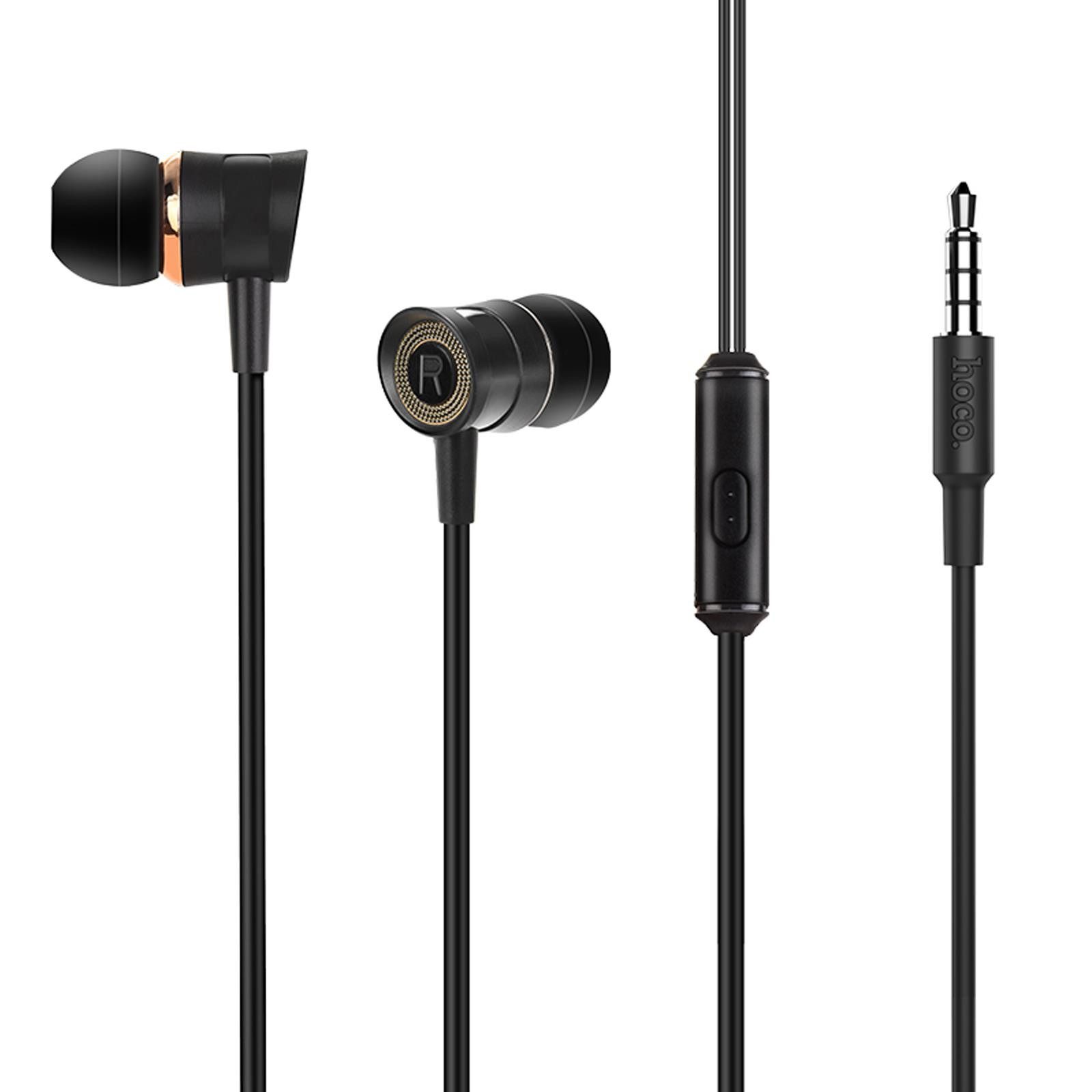 hoco. M37 Pleasant 3,5mm Klinke Smartphone-Headset (Köpfhörer Klinke 3.5 mm Headset mit Mikrofon In Ear Beats)