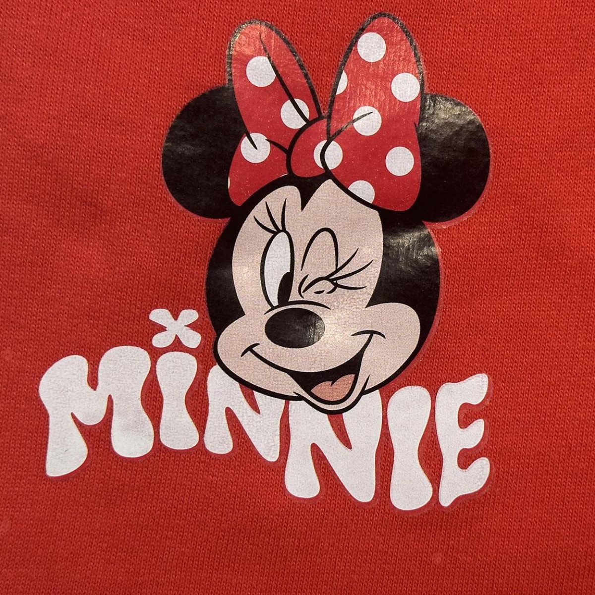 Disney Minnie Mouse Freizeitanzug - Kinder Bekleidungsset Baumwolle 2 Teilig Sport Freizeit (2-tlg) – Bild 4 von 5
