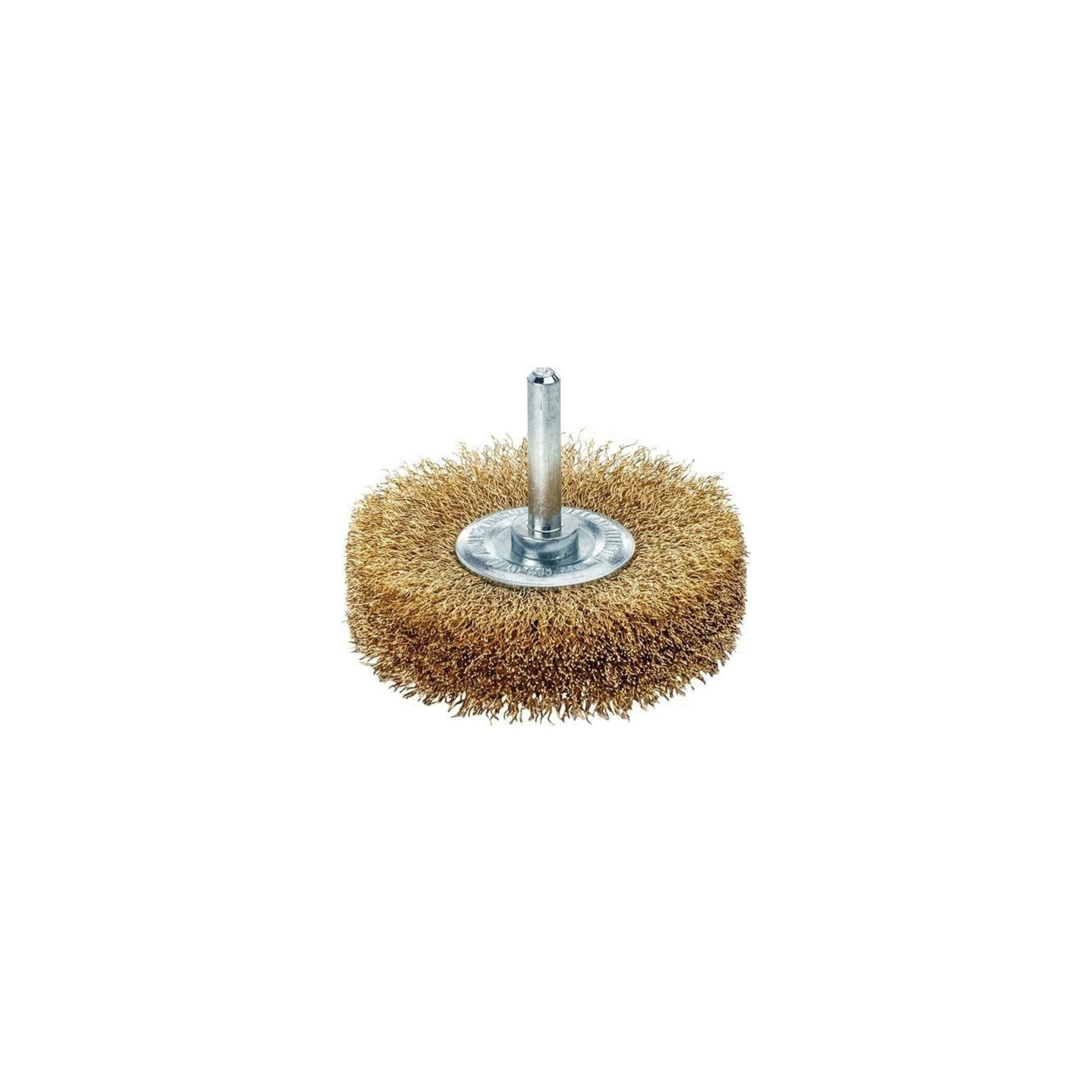 Lessmann Rundbürste Lessmann Schaft-Rundbürste Messingdraht 0,20 mm, Bürsten-⌀xBesatzbreit