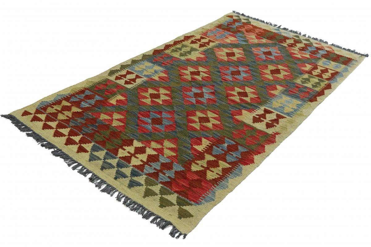 Orientteppich Kelim Afghan Orientteppich Trading, 3 mm Läufer, rechteckig, Nain Höhe: Handgewebter 99x197
