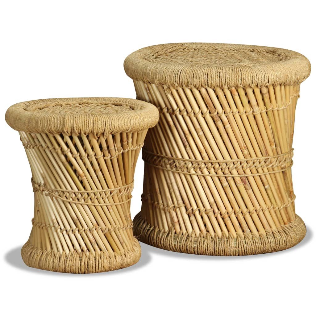 vidaXL Hocker Hocker 2 Stk. Bambus günstig online kaufen