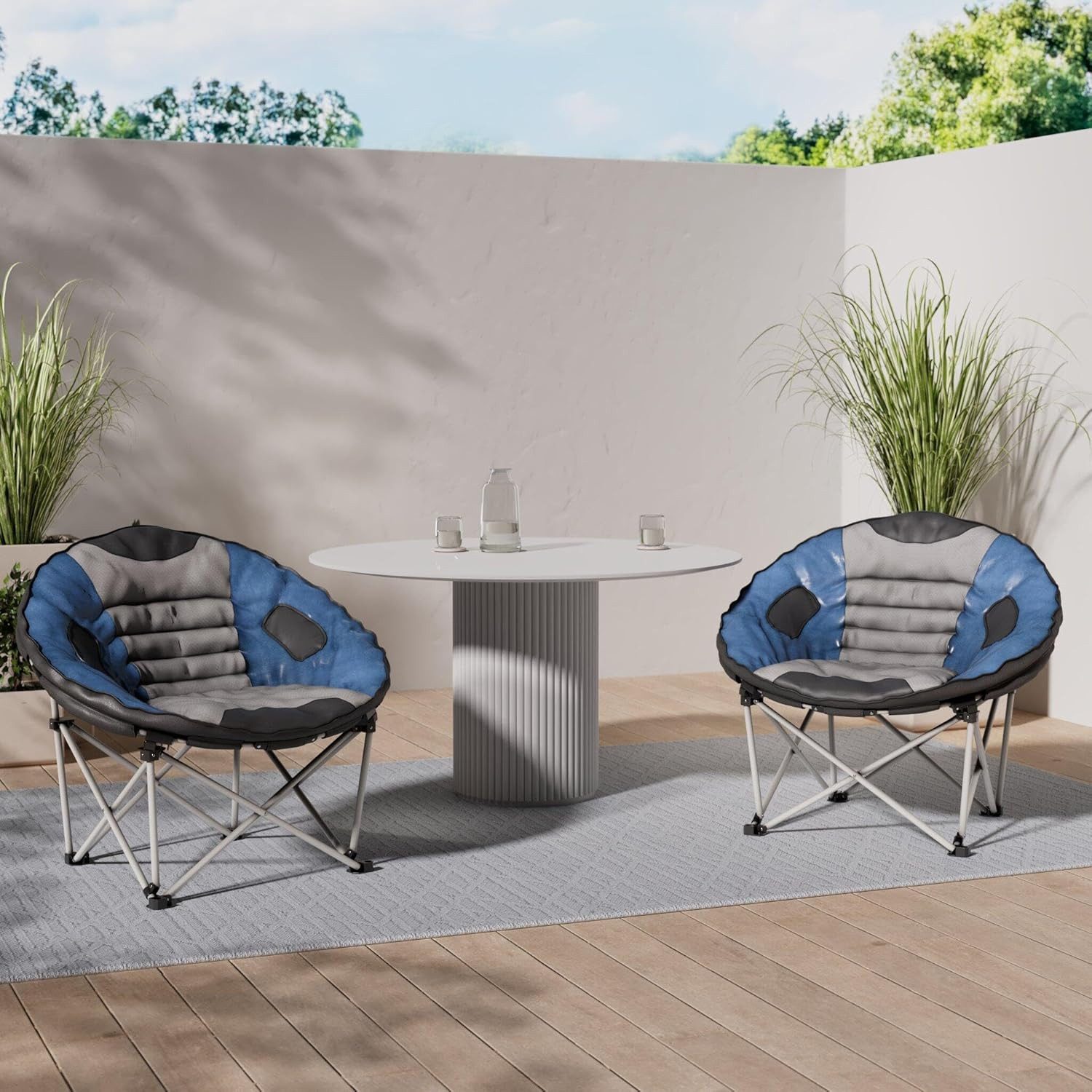 HOMECALL Gartenstuhl Groß Campingstuhl Klappstuhl Outdoorstuhl günstig online kaufen