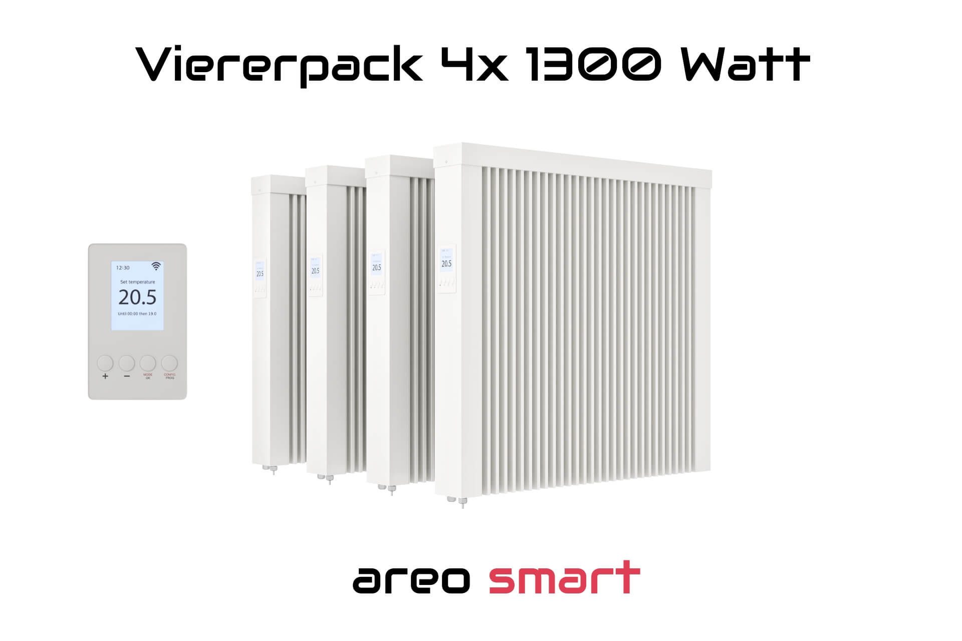 eVARMO Elektro-Heizkörper Paketset Flächenspeicherheizung areo smart günstig online kaufen