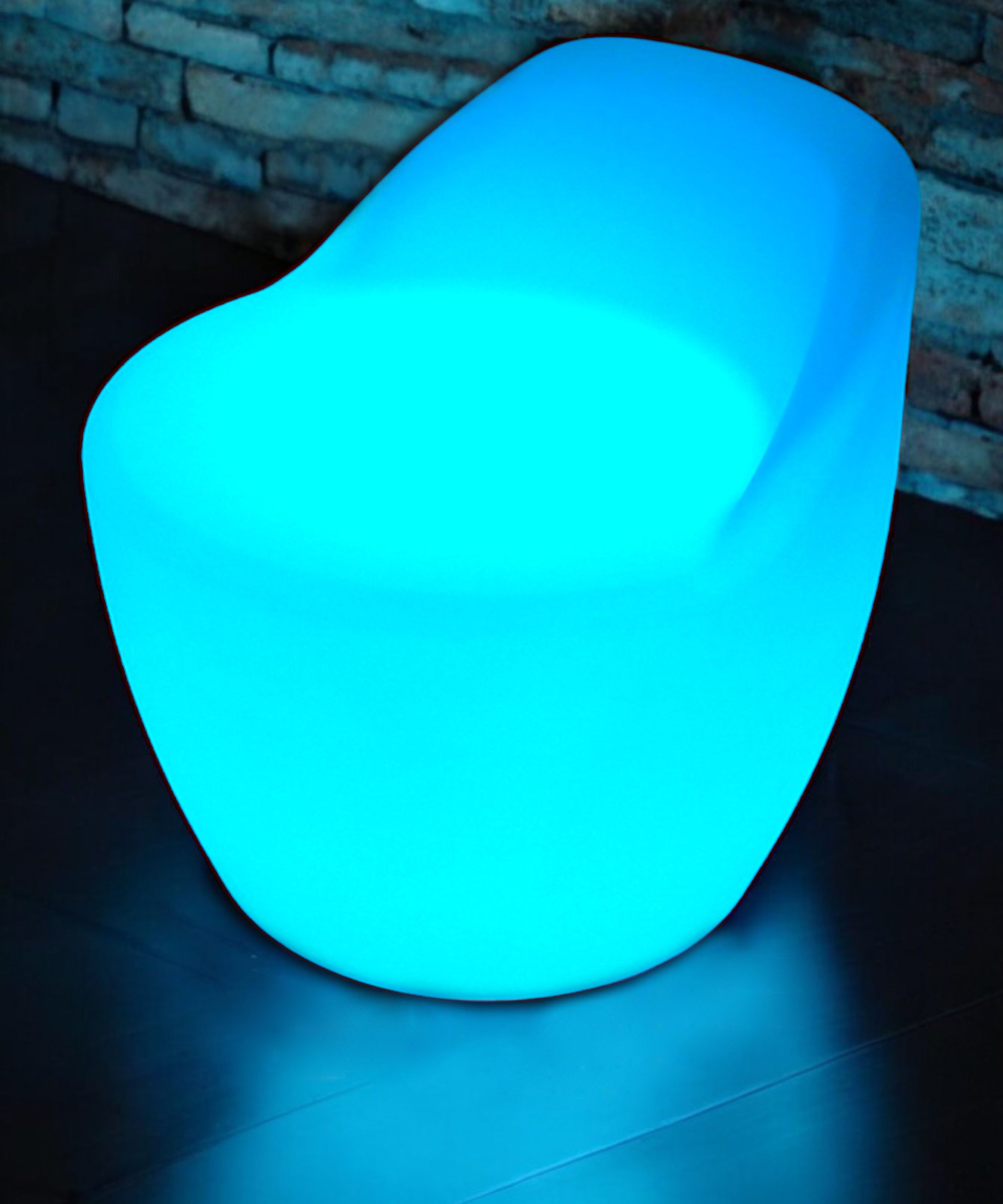 Arnusa Cocktailsessel mit LED Beleuchtung Akku kabellos Lounge Möbel Sessel RGB, Fernbedienung Leuchtende Lounge-Möbel