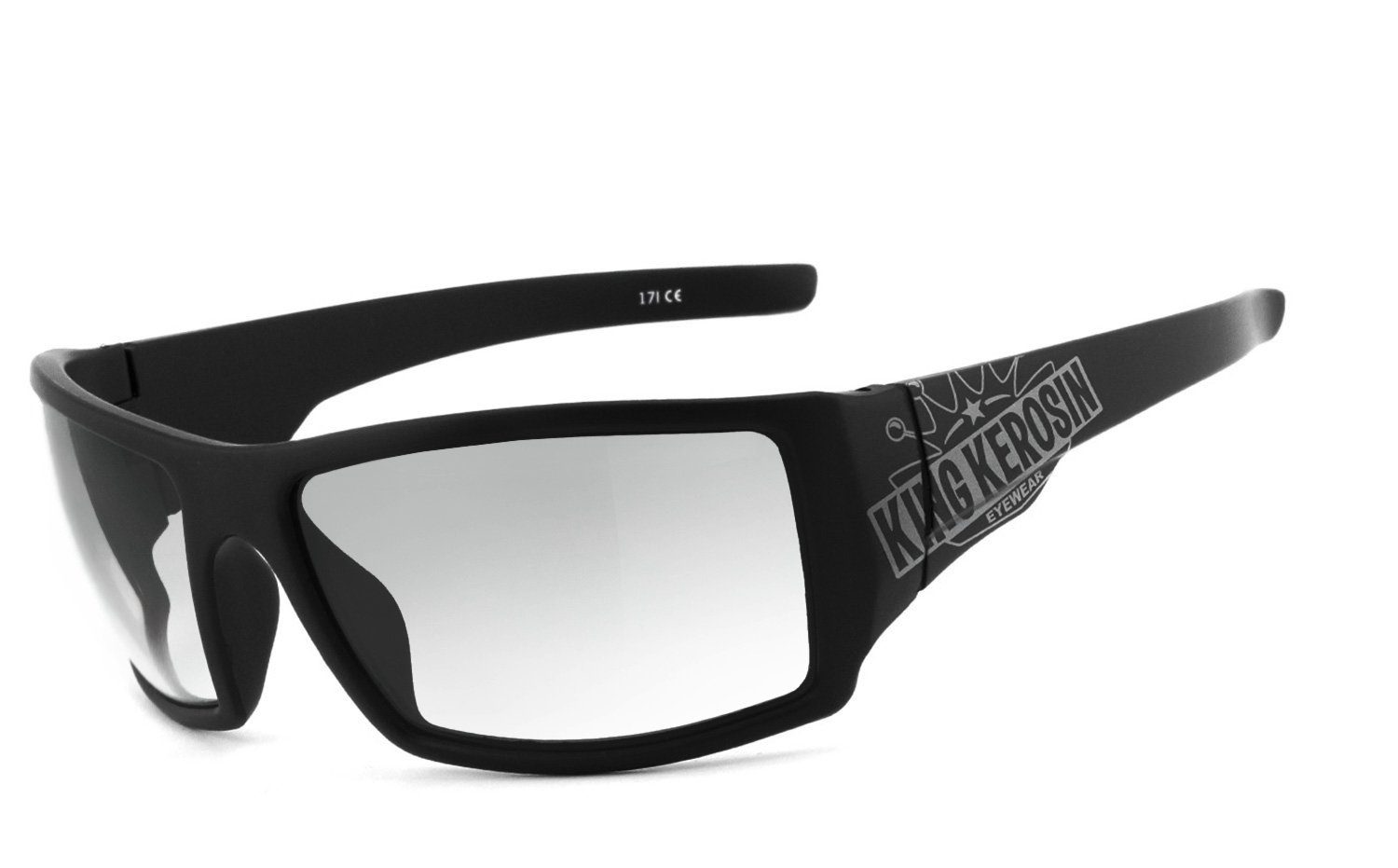 KingKerosin Motorradbrille KK220, Steinschlagbeständig durch Kunststoff-Sicherheitsglas