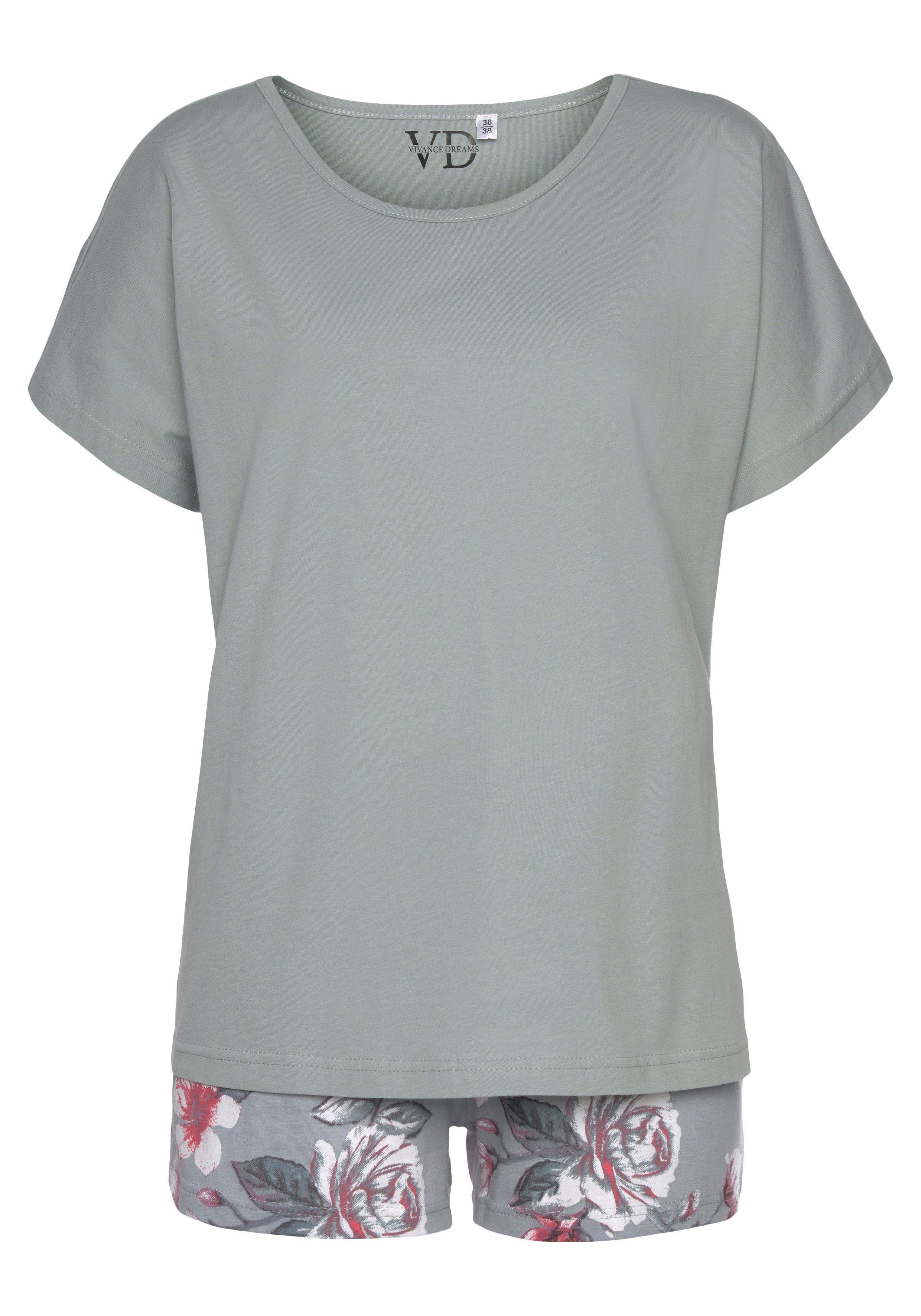 Vivance Dreams Shorty (2 tlg) mit Blumendruck günstig online kaufen