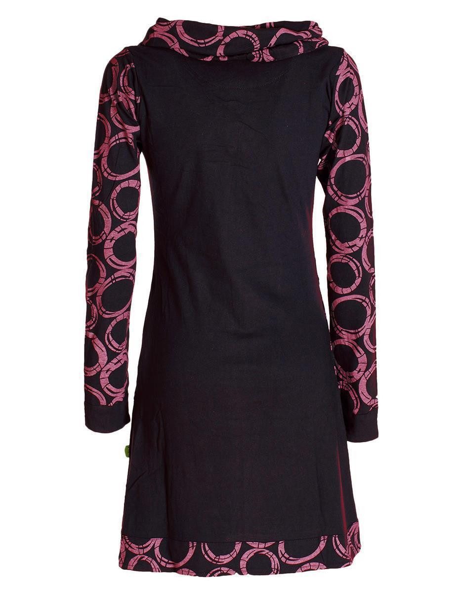 Vishes Jerseykleid Langarm Kleid Schal-Kleid Winterkleider günstig online kaufen