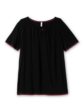Sheego T-Shirt Große Größen mit Flügelärmel und Cut-out vorn