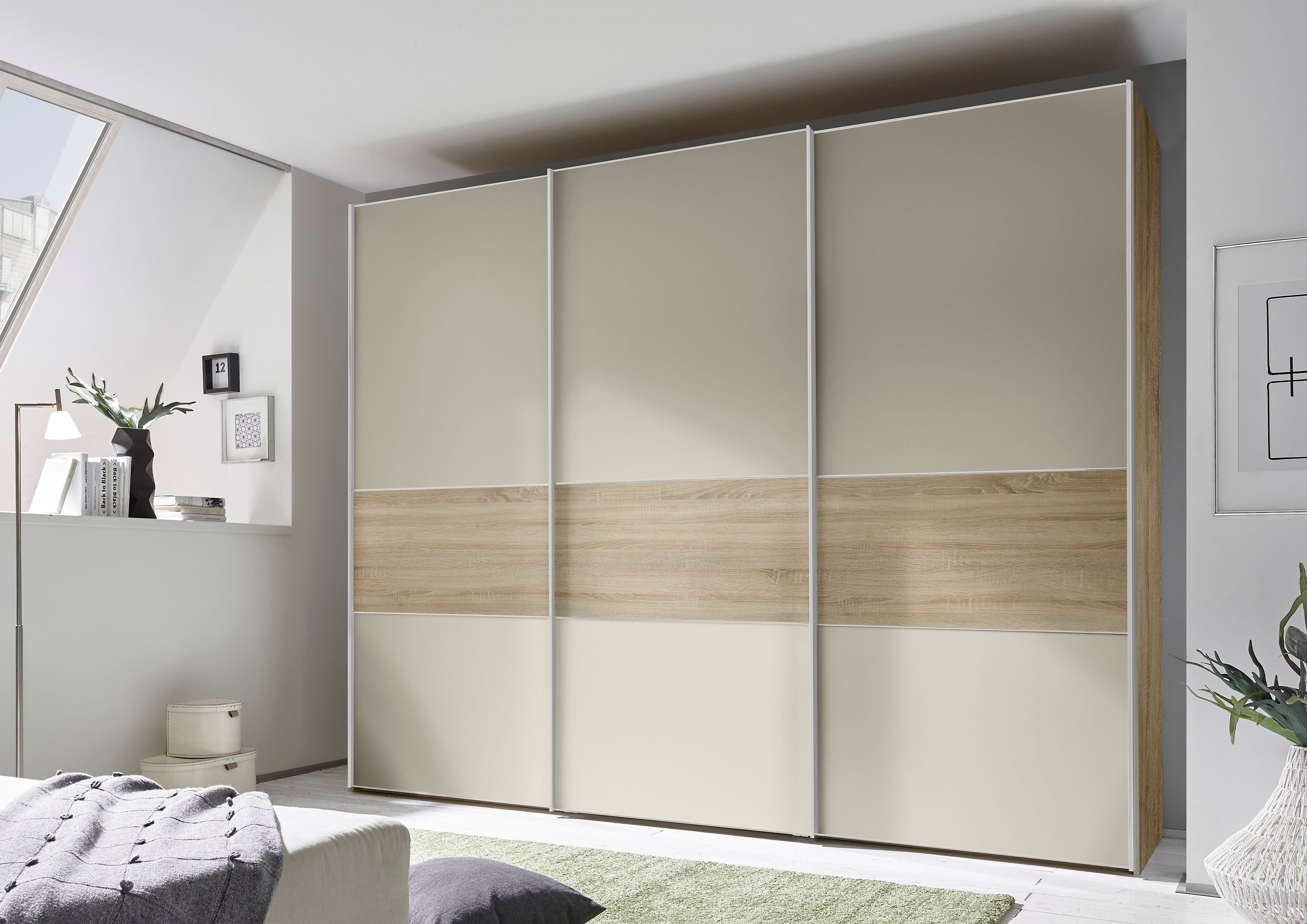 STAUD Schwebetürenschrank Sinfonie Plus, edles Design in hochwertiger Qualität, Made in Germany Mit vier verschiedenen Ausstattungsvarianten