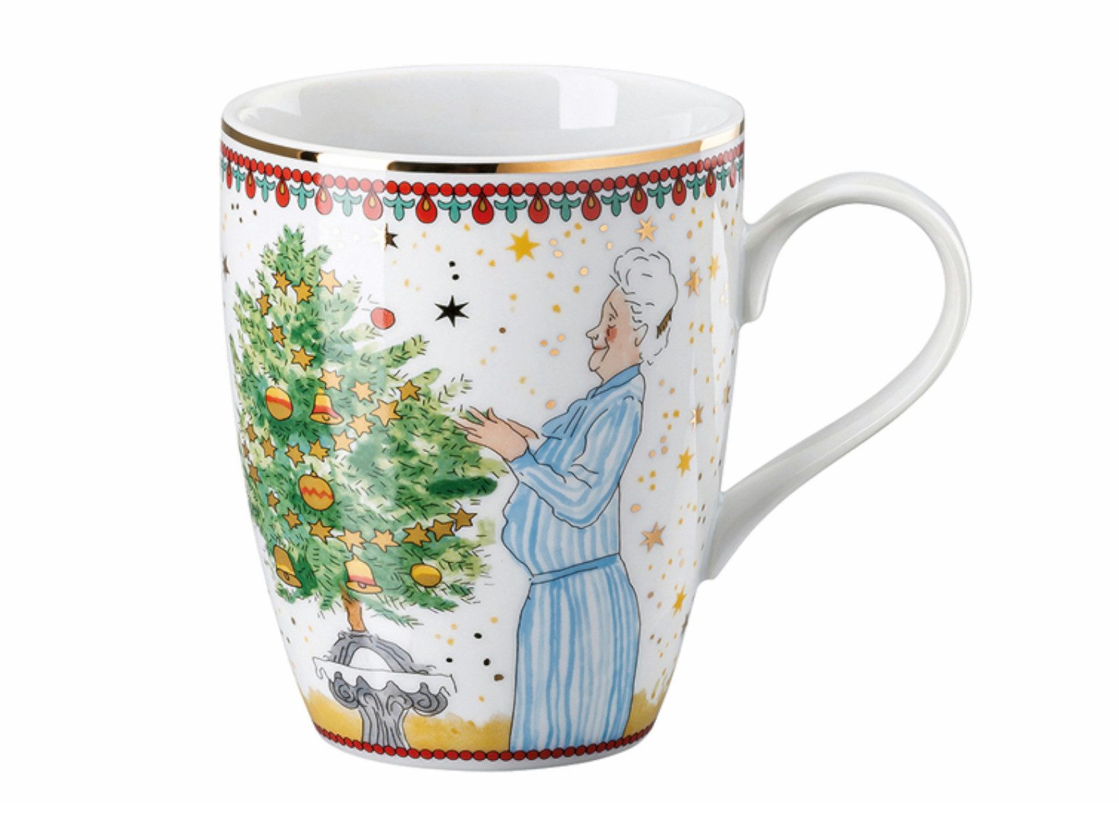 Hutschenreuther Кружки Sammelkollektion 2024 Weihnachtsleuchten II Кружки mit Henkel 360ml, Porzellan