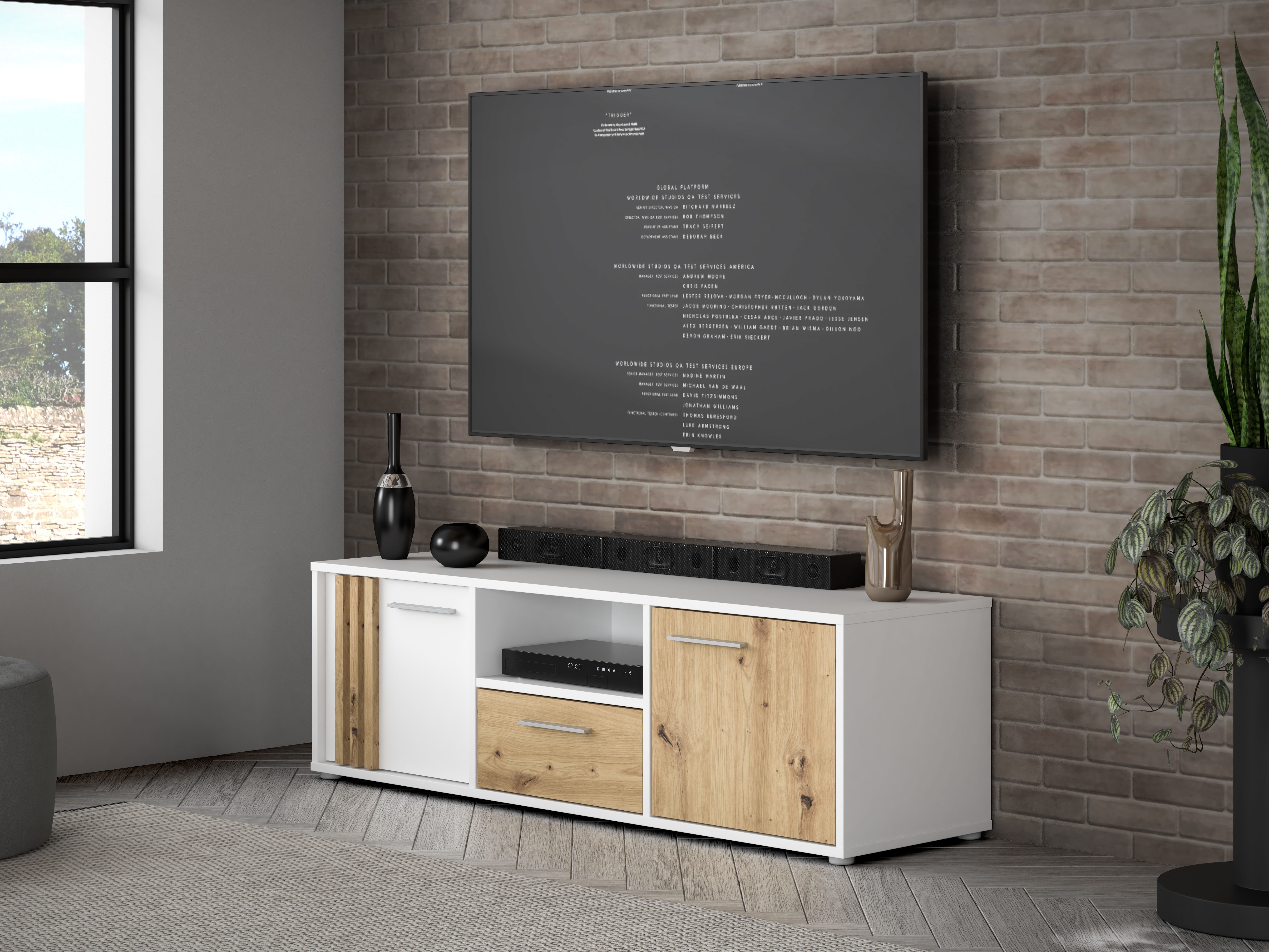 FORTE Lowboard Cardigan TV-Board, TV-Schrank, TV-Board, günstig online kaufen