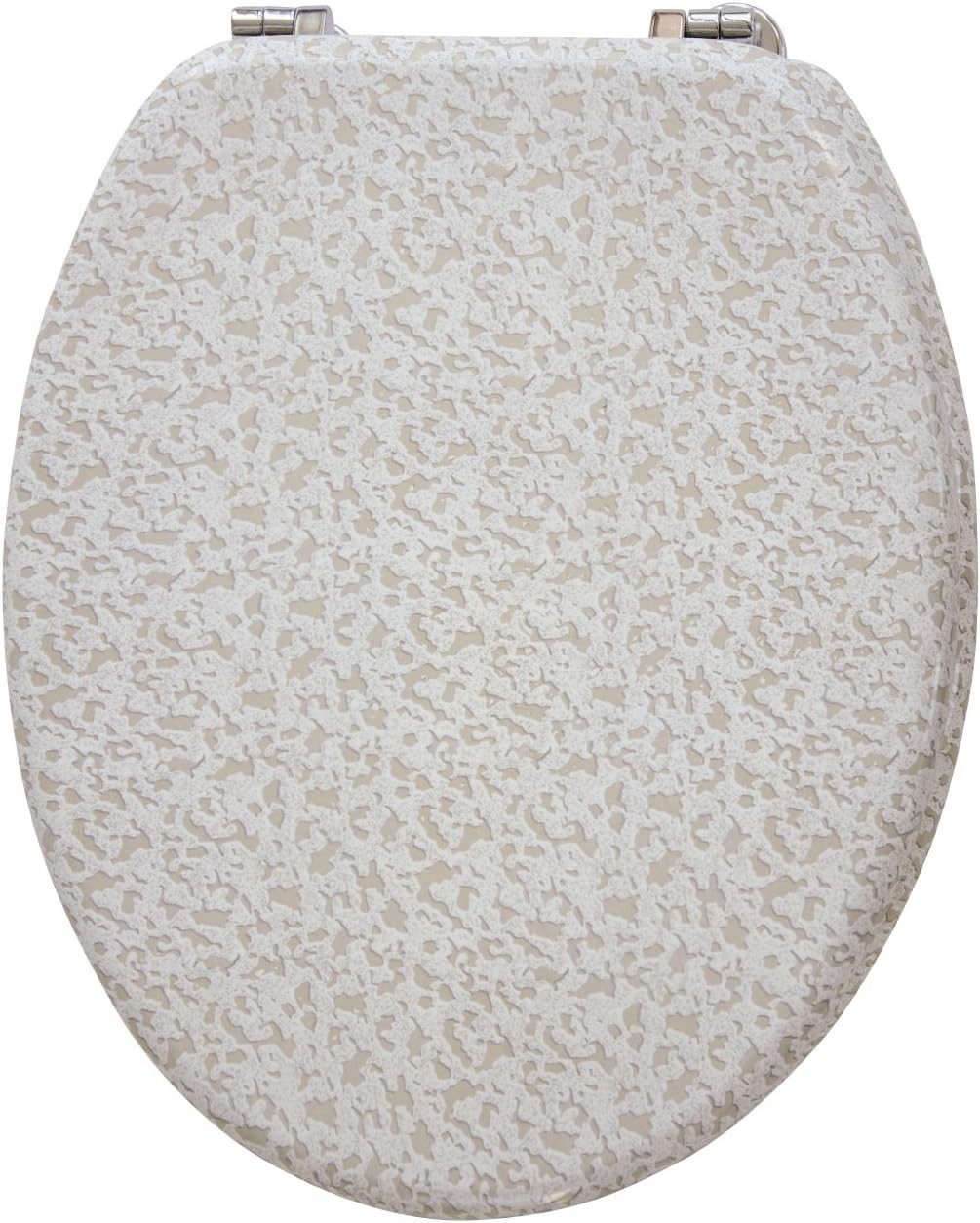 SANITOP WINGENROTH WC-Sitz WC-Sitz Venezia Goldeffekt, Toilettensitz, WC-Brille aus Holz (1-St)