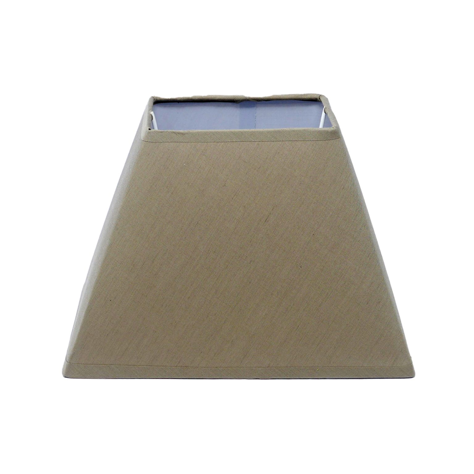 B&S Lampenschirm LampenschirmStoff E14 / E27 Fassung Sand Trapez H 17,5 cm