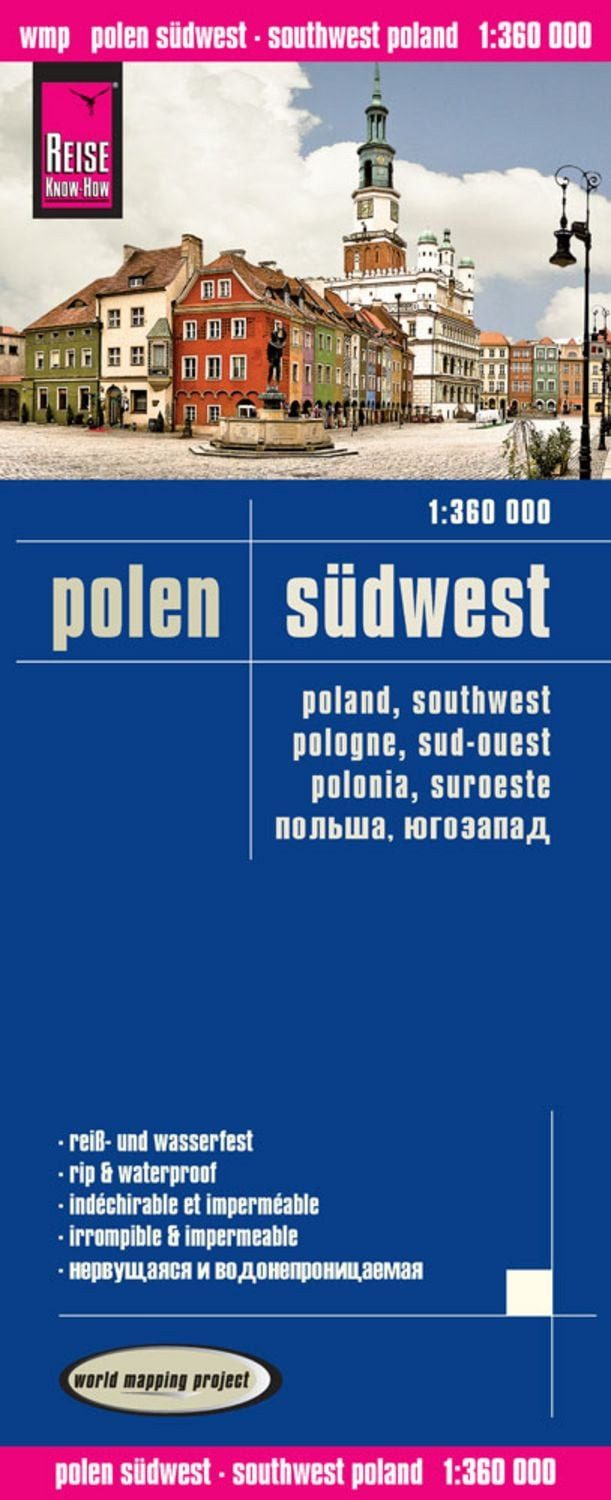 Reise Know-How Landkarte Polen, Südwest (1:360.000) / Reise Know-How Verlag Reise Know-How Verlag Peter Rump