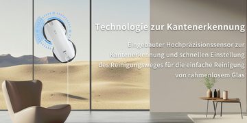 Fmart Fensterputzroboter von K-home Automatischer Glasreinigungsroboter Fenstersauger, Selbstregulierende Saugleistung 3800 Pa