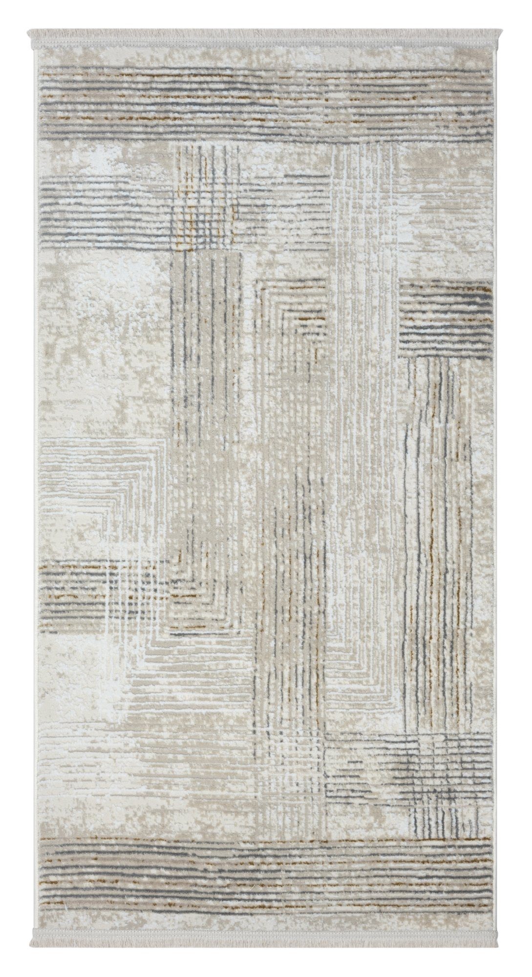 Wohnando Teppich MY-RUG Kiana, Kurzflor-Teppich 150x80cm, rechteckig, Höhe: 12 mm, weich, gemütlich, mit schönem Muster, flachgewebt