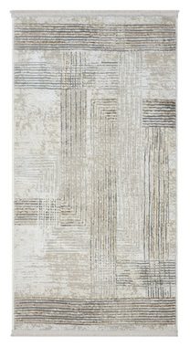 Teppich MY-RUG Kiana, Kurzflor-Teppich 150x80cm, Wohnando, rechteckig, Höhe: 12 mm, weich, gemütlich, mit schönem Muster, flachgewebt