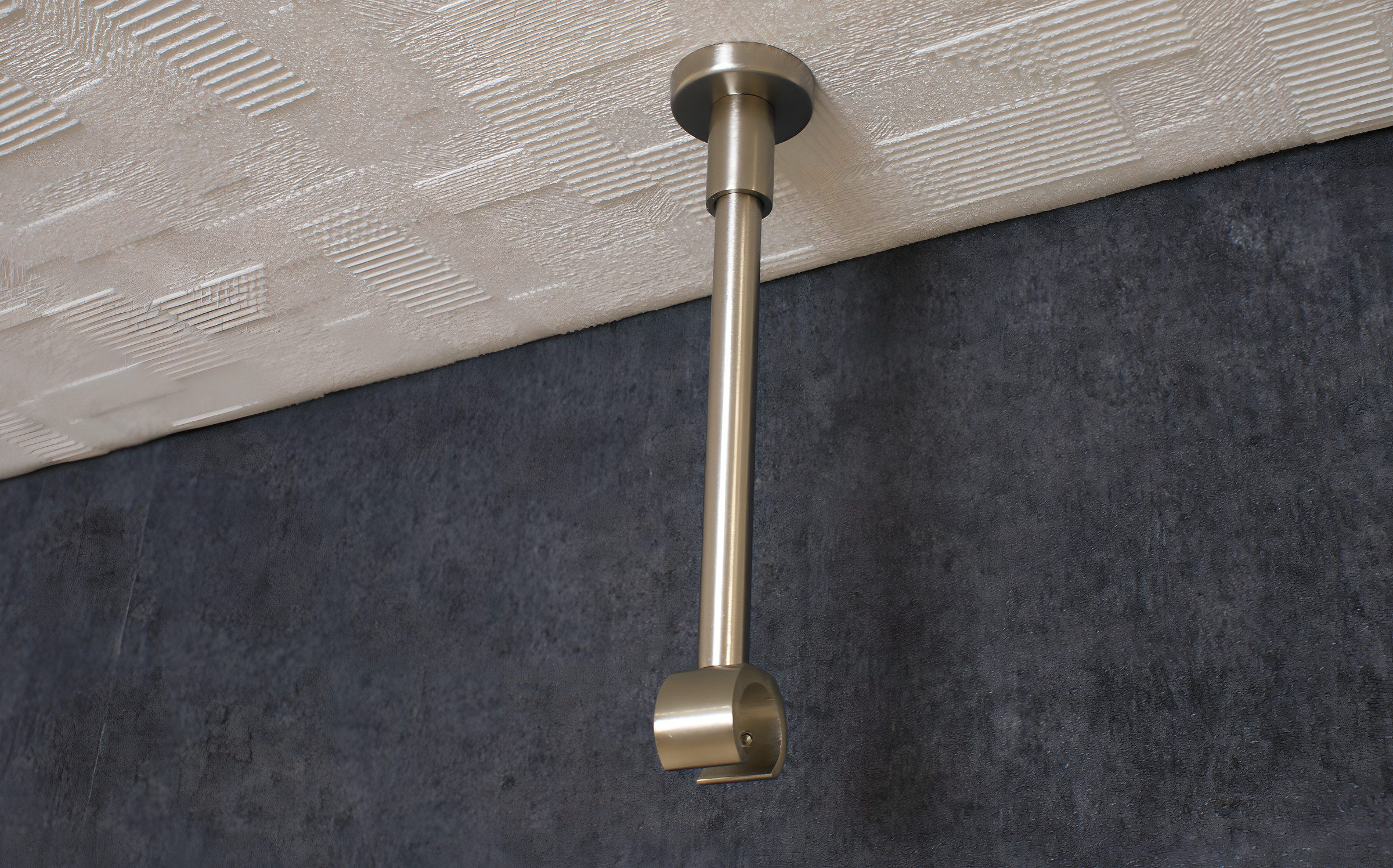 iso-design Gardinenstangenhalter Deckenträger für 20 mm Gardinenstangen großer Deckenabstand kürzbar, 20 mm, (1 Stück), Deckenabstand mit Metallsäge kürzbar – Bild 4 von 5