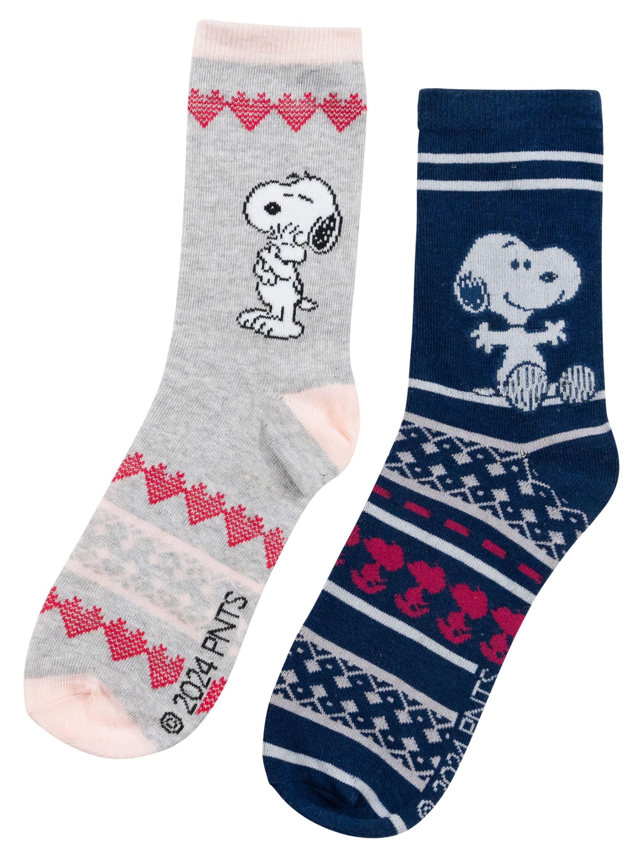 United Labels® Socken The Peanuts Snoopy Socken Sneaker Norweger Strümpfe (5er Pack) 38-43 – Bild 3 von 5