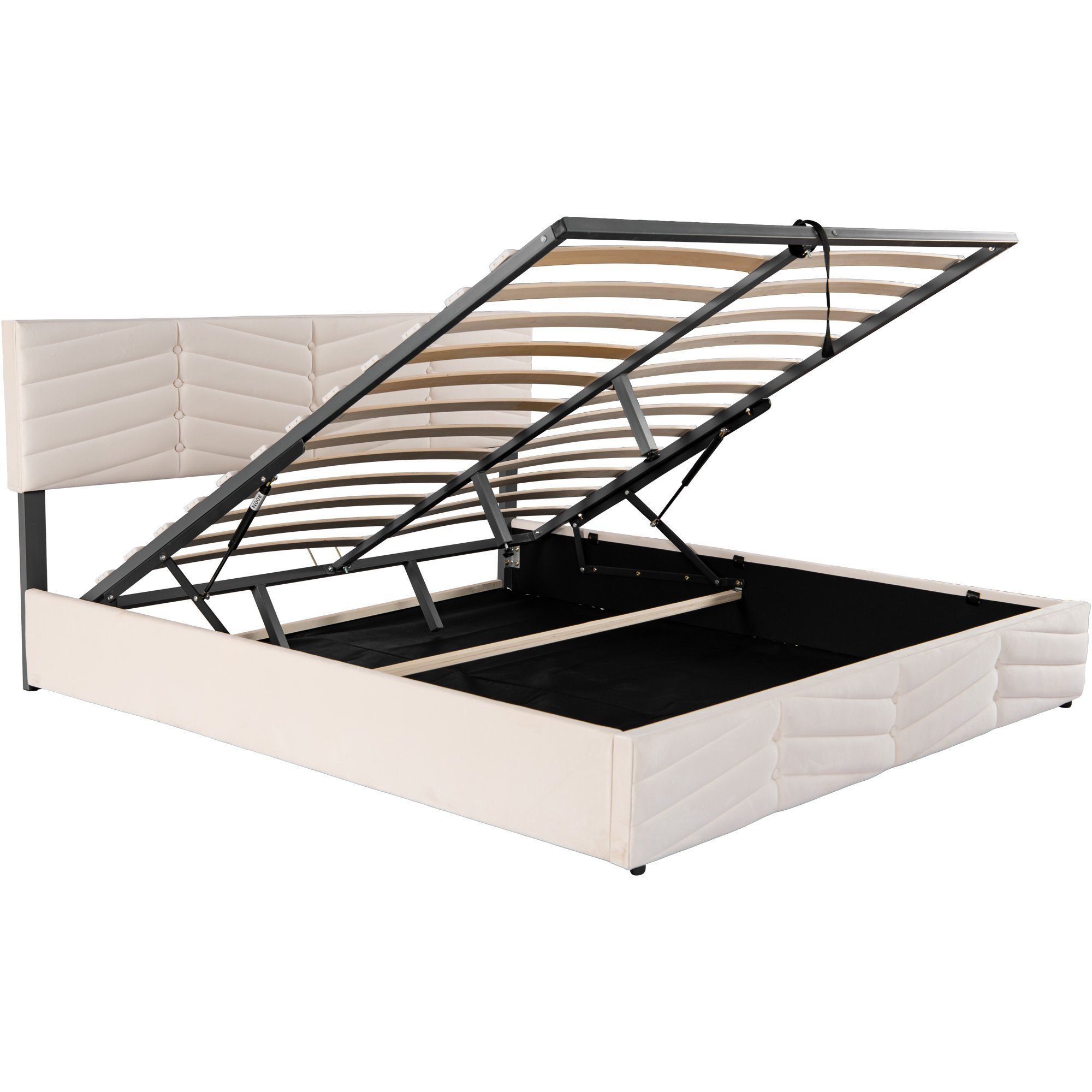 SOFTWEARY Polsterbett Doppelbett mit Lattenrost und günstig online kaufen