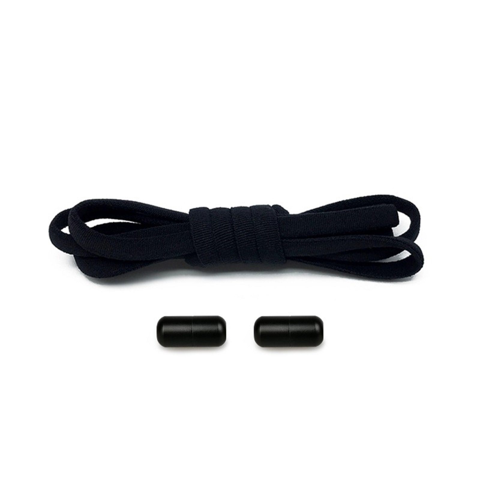 COOL-i ® Schnürsenkel 2 Paar Premium Elastische Schnürsenkel, mit buntMetall Kapseln, ohne Binden, für Sneaker, Laufschuhe, Sporschuhe