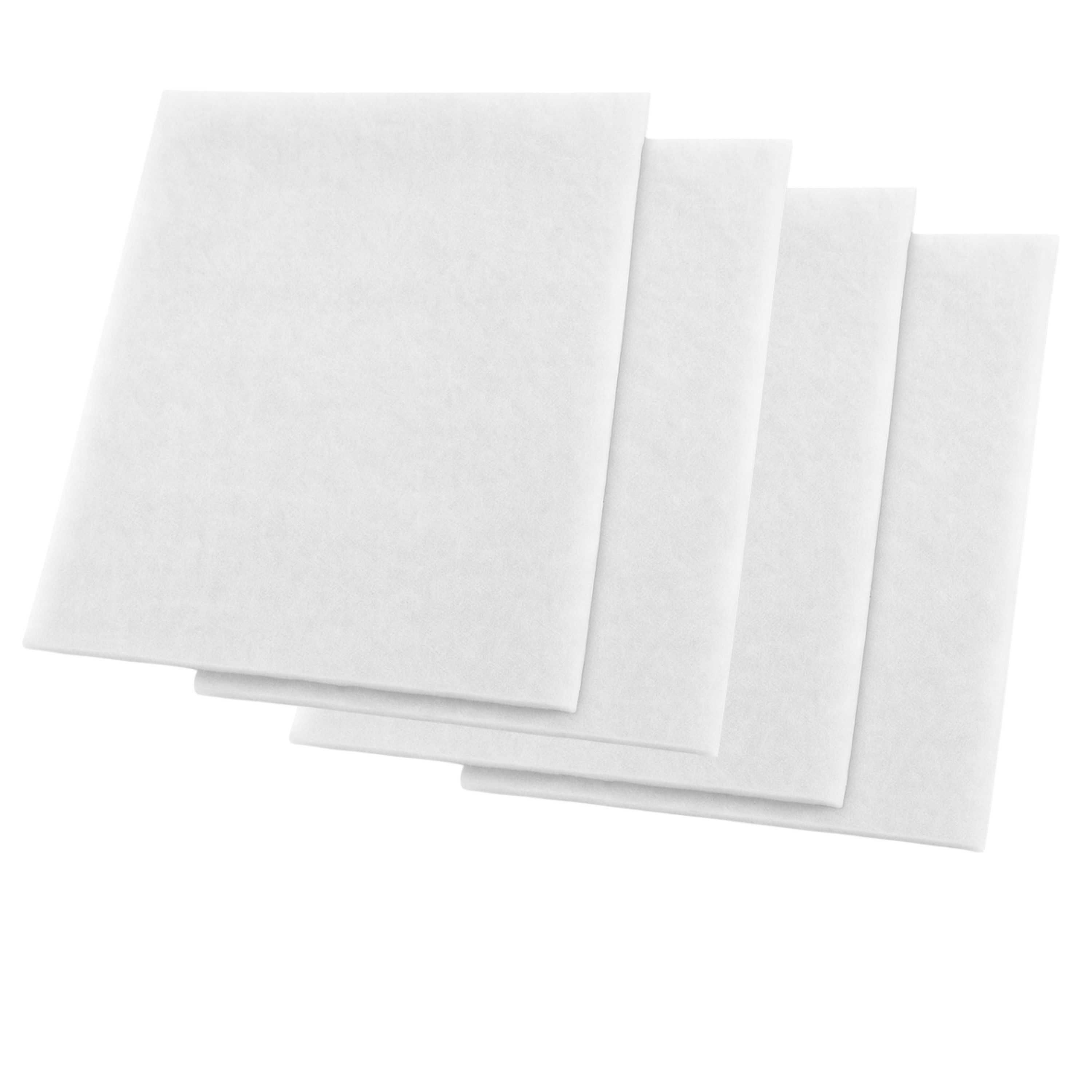 varivendo Filtermatte 4er Set Dunstfilter, für Dunstabzugshaube, (Set, 4-St., Dunstfilter), Dunsthaube Fettfilter Filtermedium Flachfilter