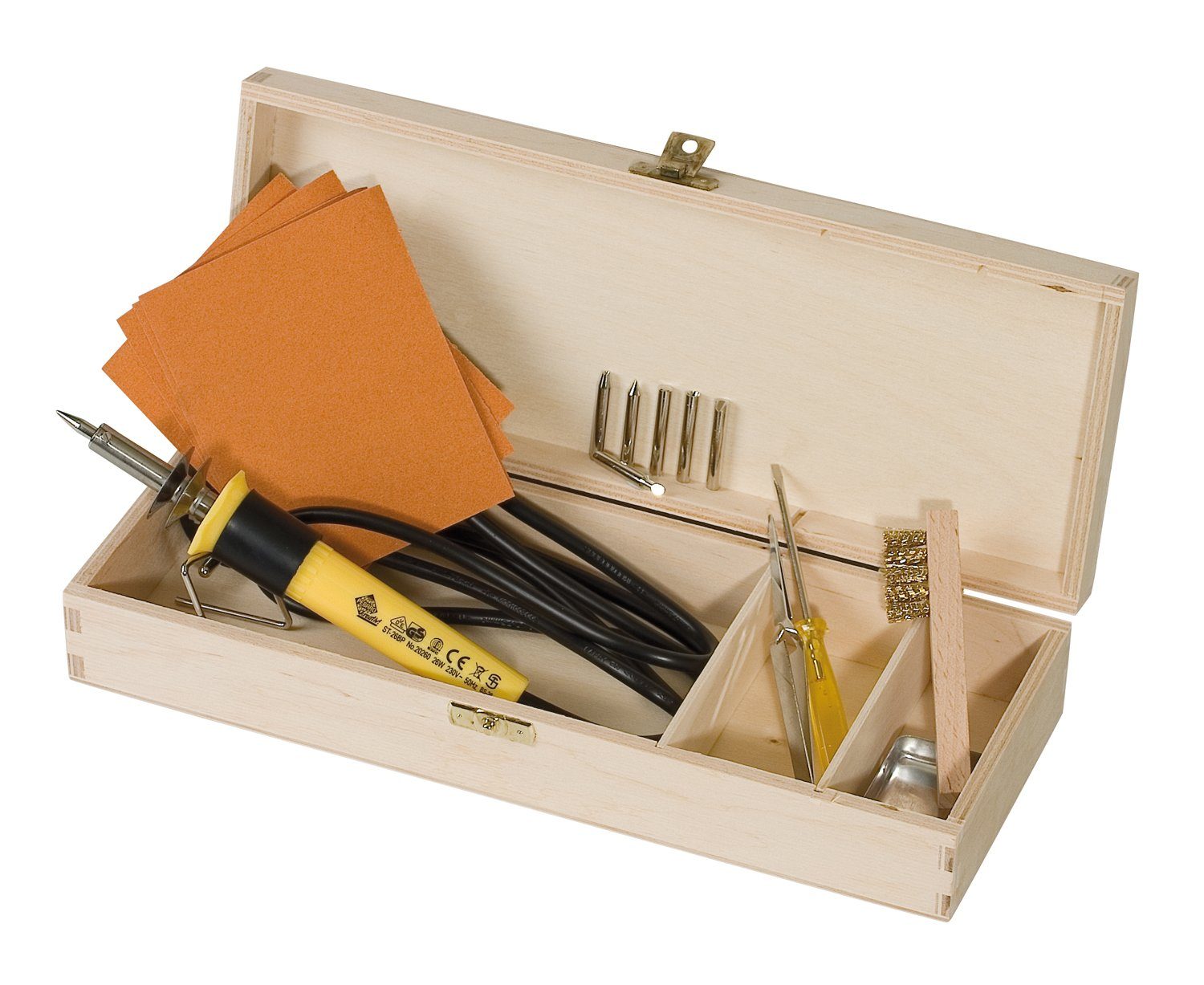 Pebaro Kreativset Brandmal Set in praktischer Holzbox, 0285