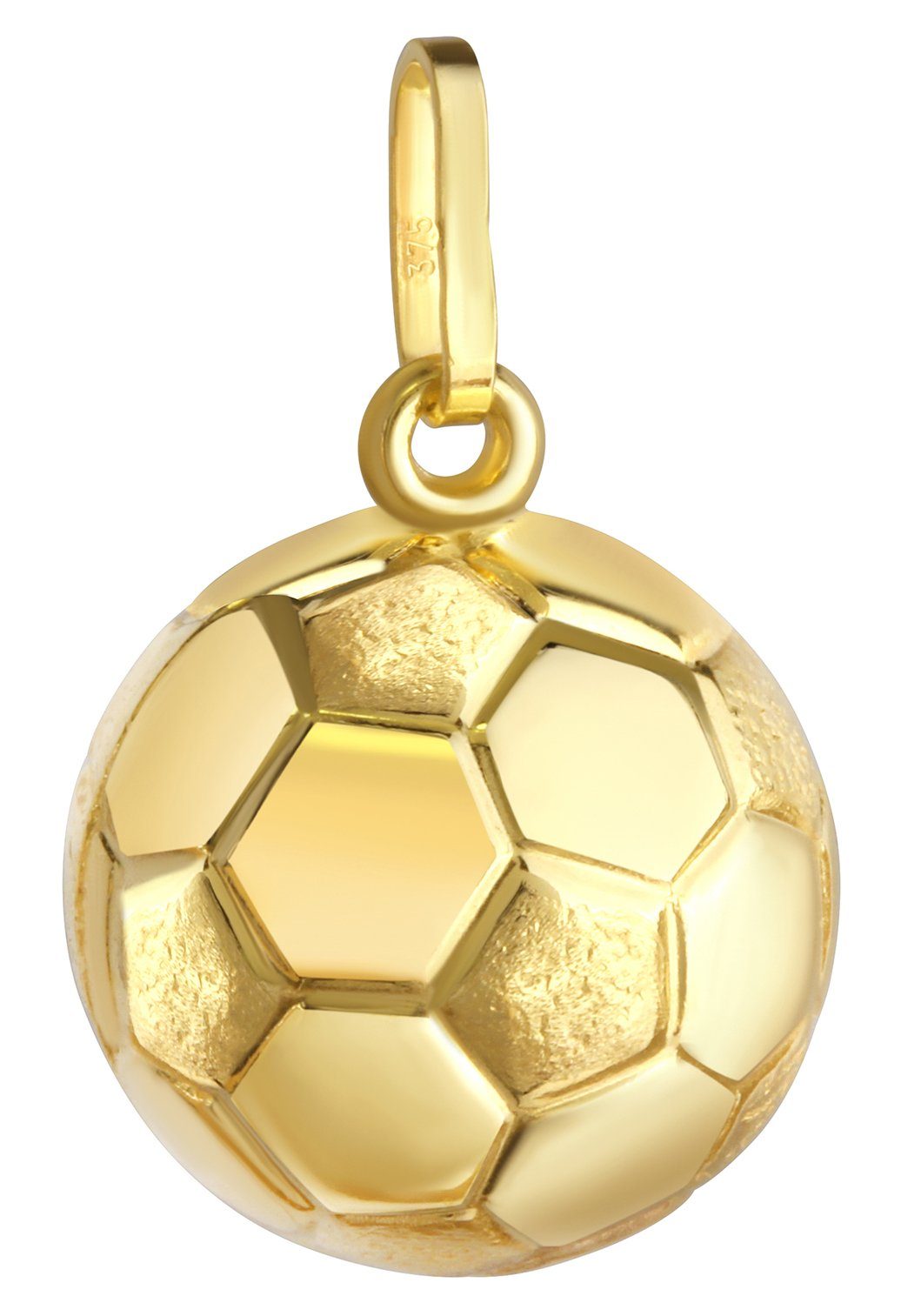 Kettenanhänger Schmuck Geschenk Gold 375 Halsschmuck Anhänger Halskette Fußball