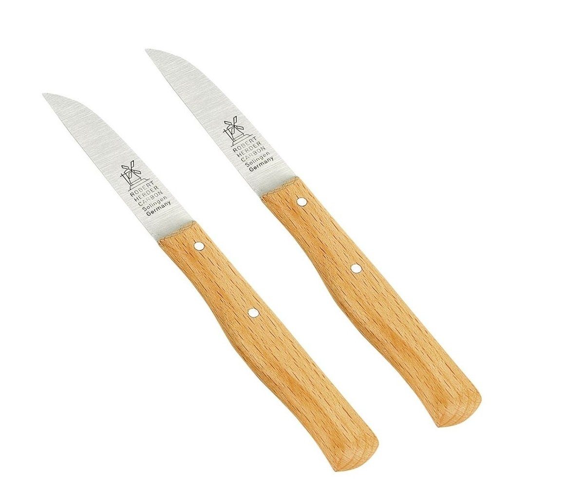 Windmühlenmesser Gemüsemesser WINDMÜHLEN Küchenmesser Buche 65 mm, 2er-Set