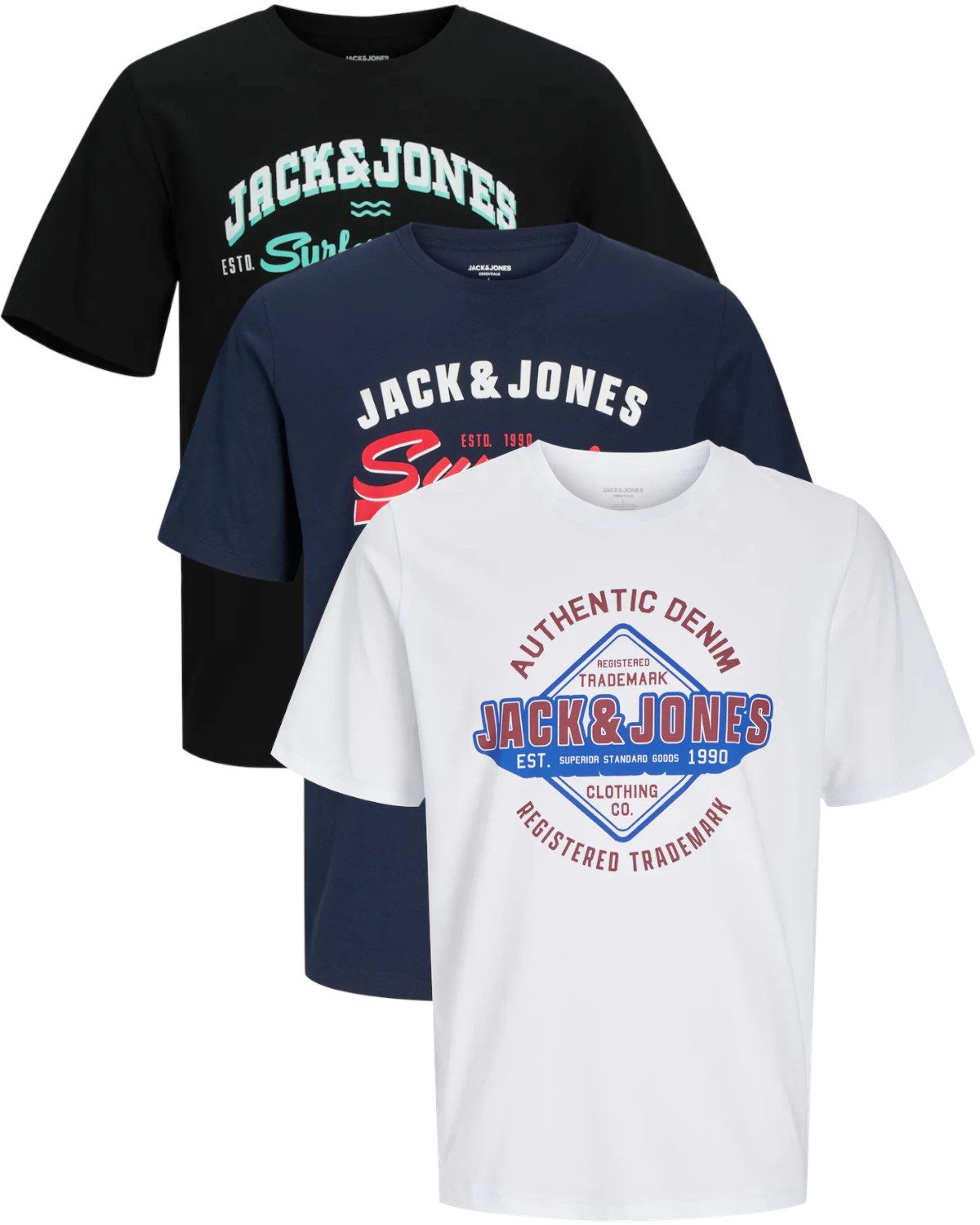 Jack & Jones T-Shirt Stilvolles Slim-Fit günstig online kaufen