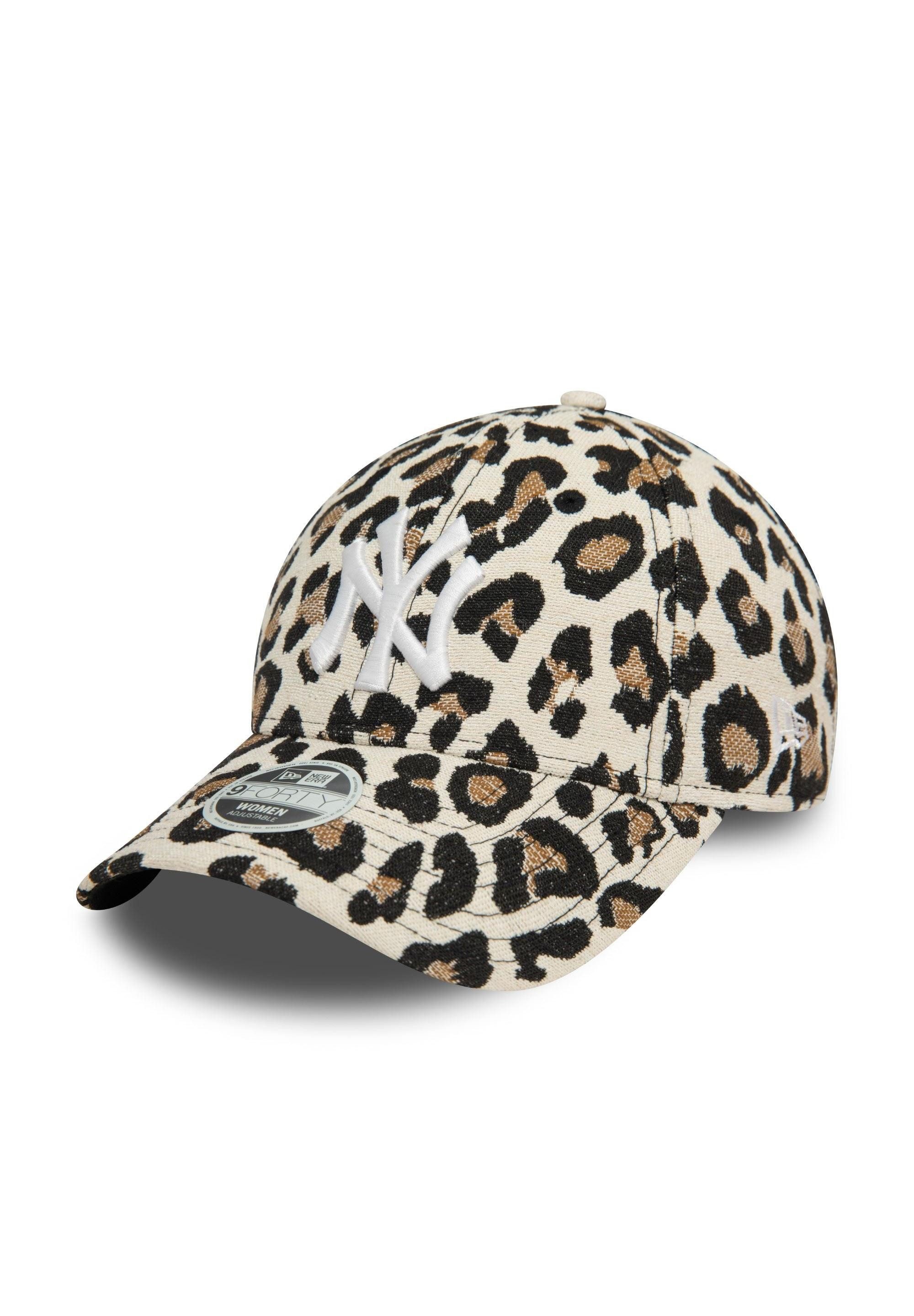 Baseball Cap New York Yankees MLB Womens Leopard Beige Braun Schwarz 9Forty Verstel