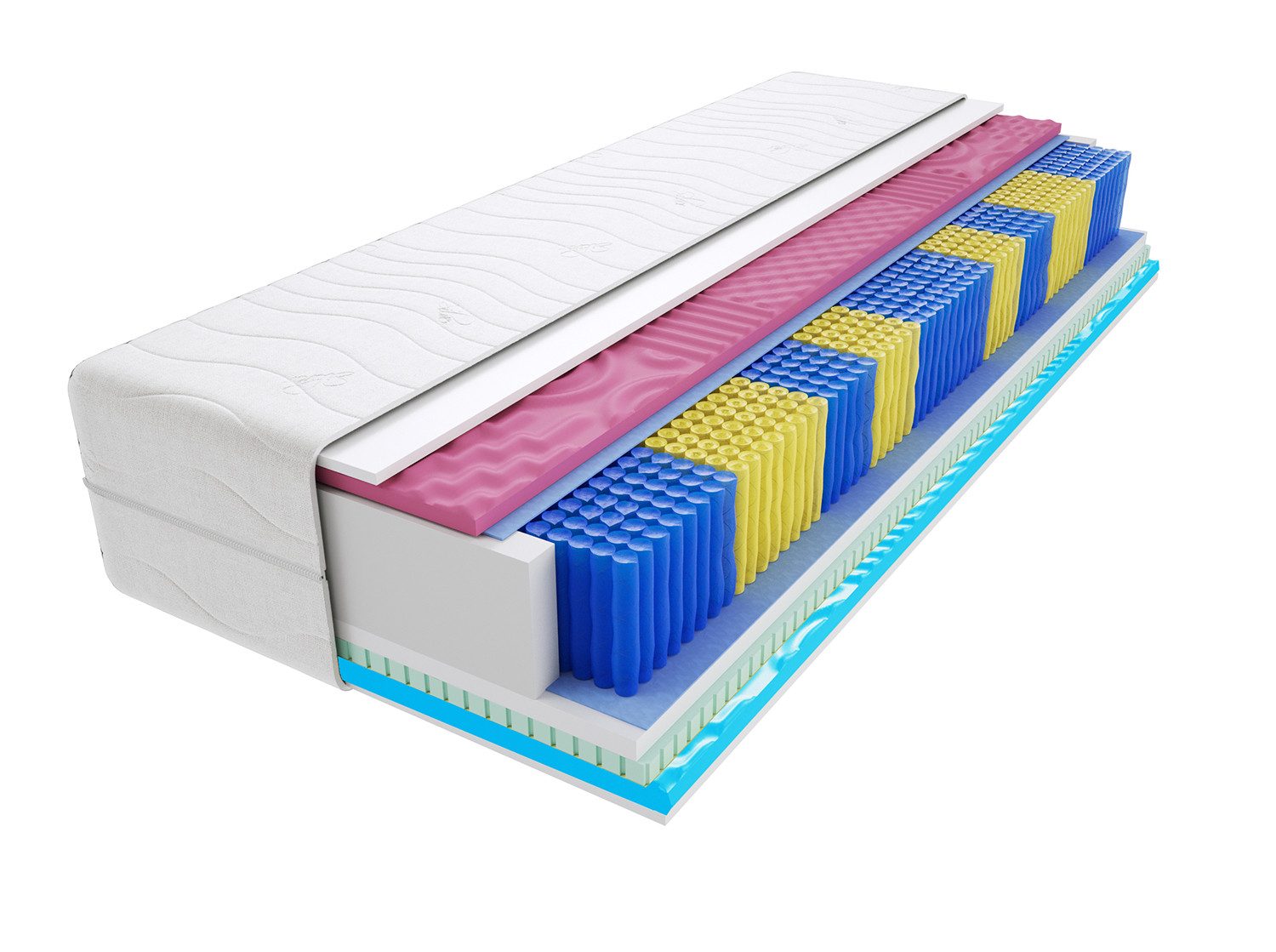 Taschenfederkernmatratze Matratzen, Taschenmatratzen Aria Multitaschen 2x Molet 80x200 cm, Godre, 22 cm hoch