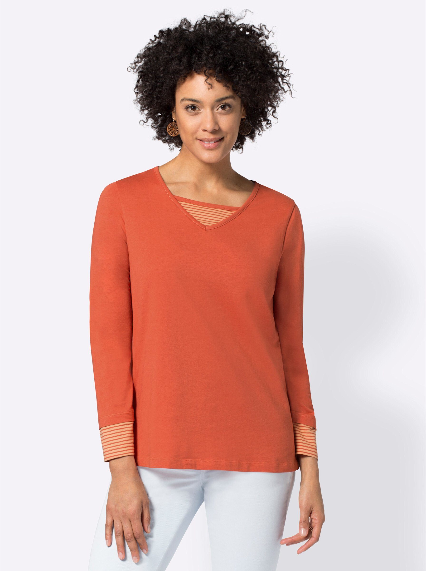 Sieh an! T-Shirt Shirt Langarm