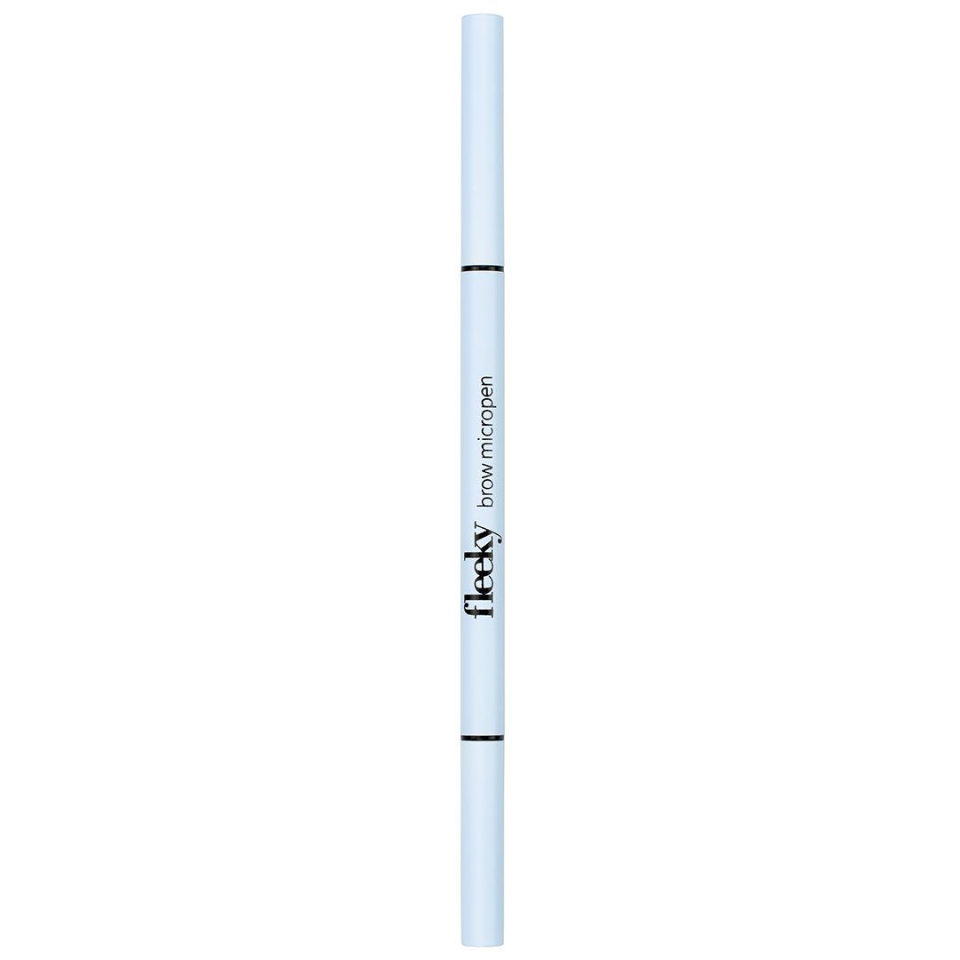 fleeky Augenbrauen-Stift & - dark Nachmalen Miene feine Pen brown mit Formen Micro Bürste fürs Eyebrow