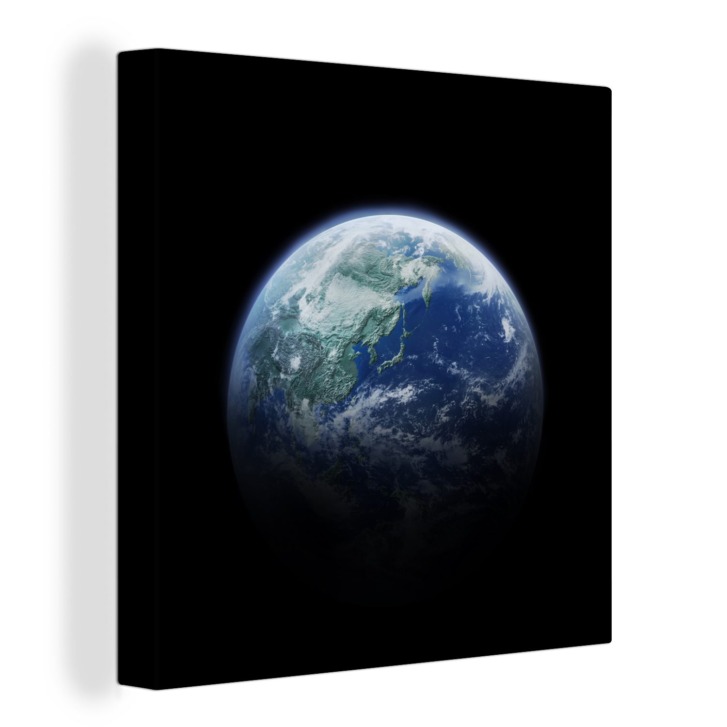 OneMillionCanvasses® Leinwandbild Die Erde verdunkelte sich, (1 St), Leinwand Bilder für Wohnzimmer Schlafzimmer