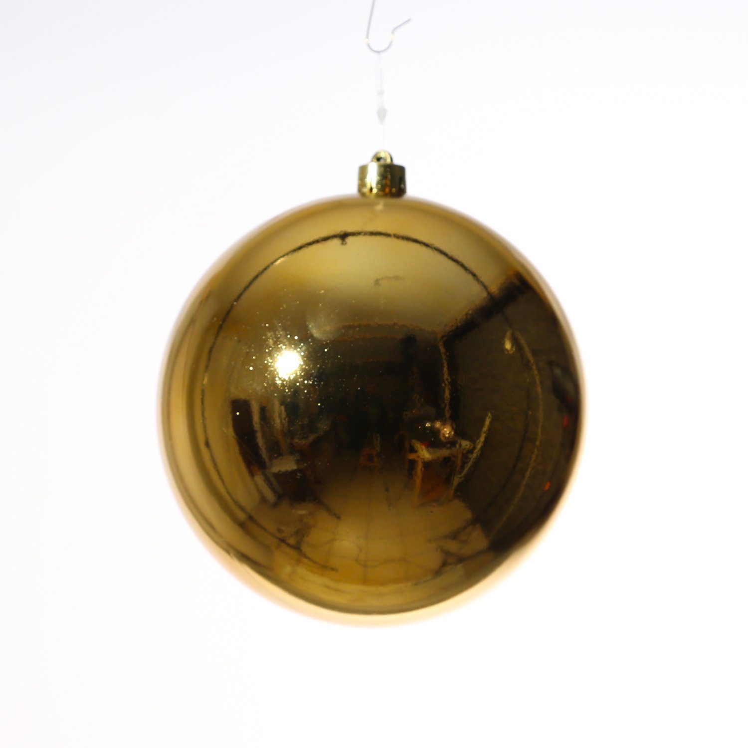 gold 14cm MARELIDA St) Weihnachtsbaumkugel glänzend Christbaumkugel Außen für bruchfest Weihnachtskugel (1