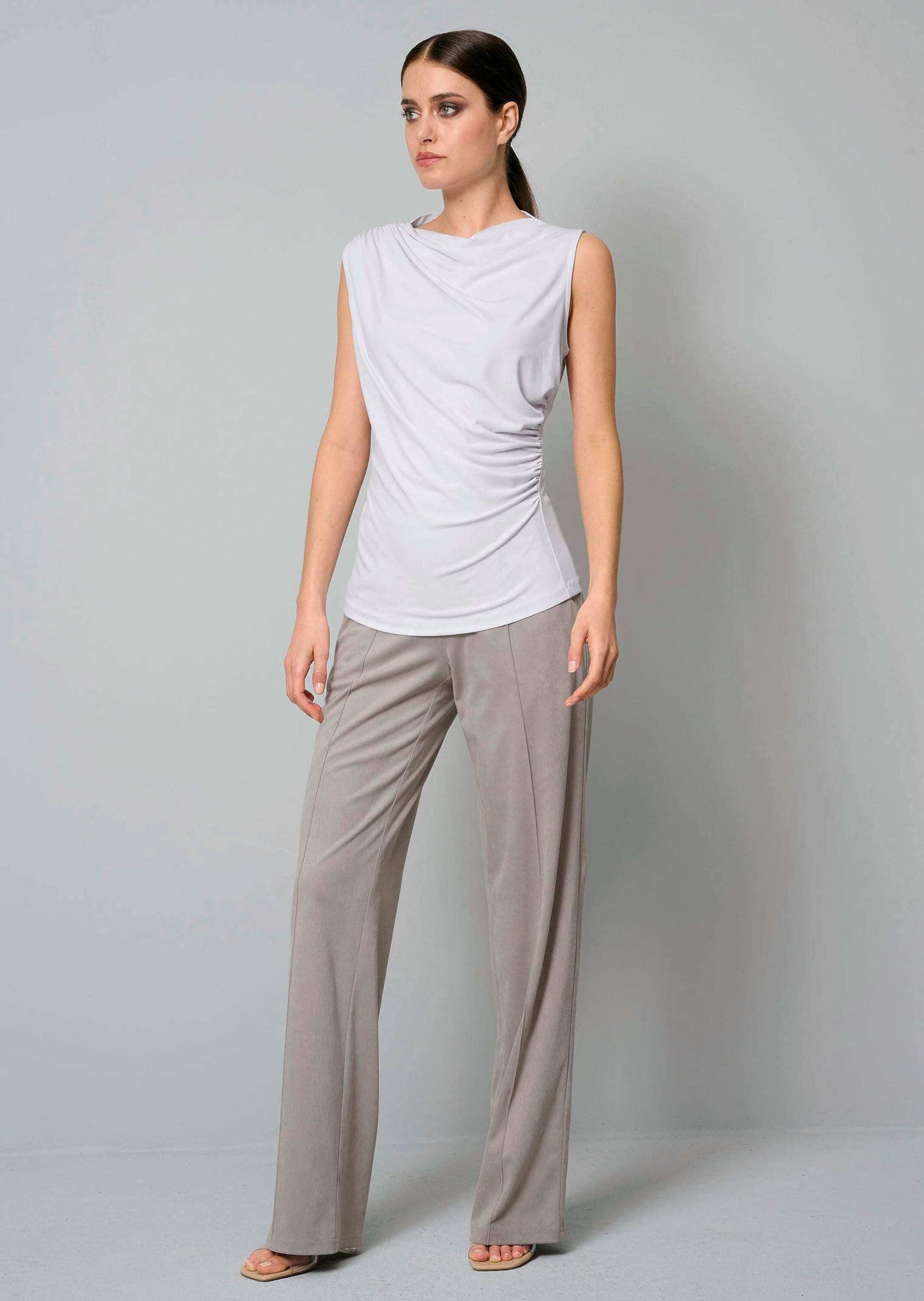 Alba Moda Shirttop Top mit Stehkragen