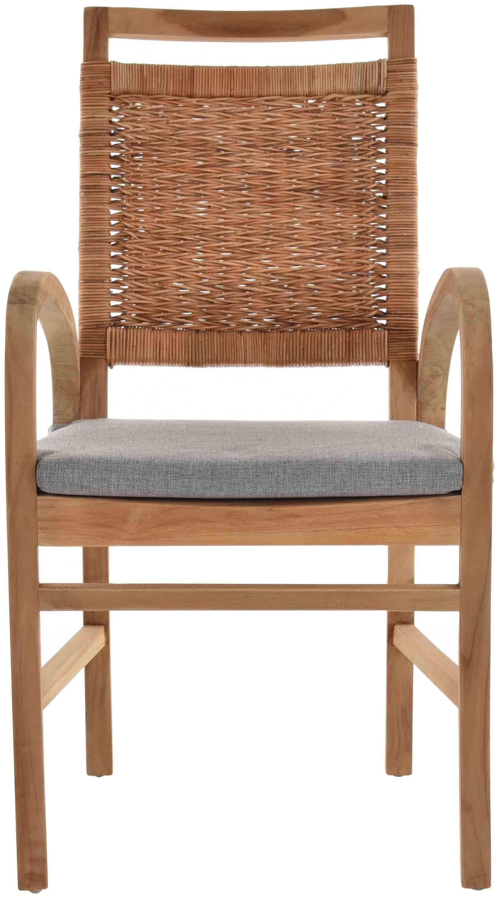 Krines Home Esszimmersessel Teakstuhl Holz Teak günstig online kaufen