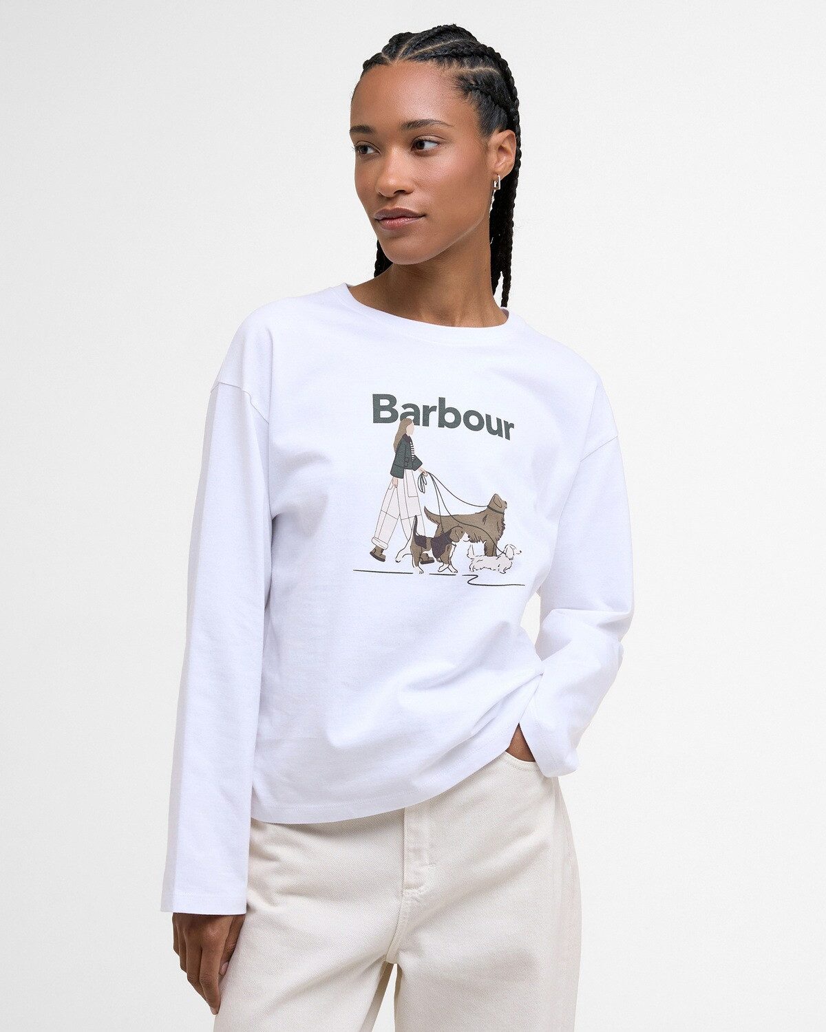 Barbour Langarmshirt Langarm-Shirt Woodhouse günstig online kaufen