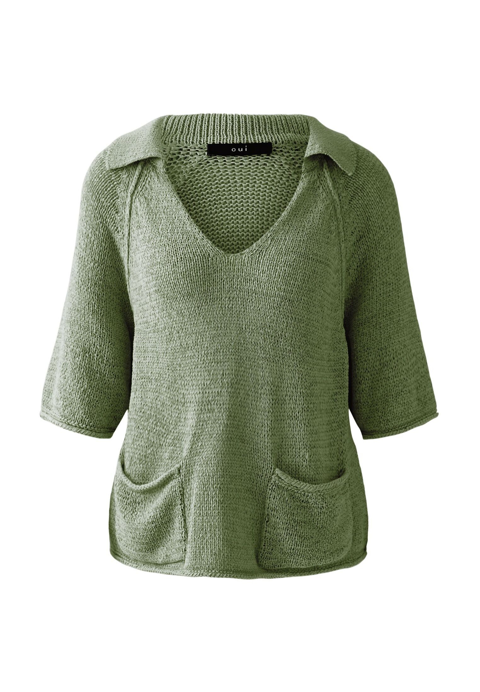 V-Ausschnitt-Pullover Pullover