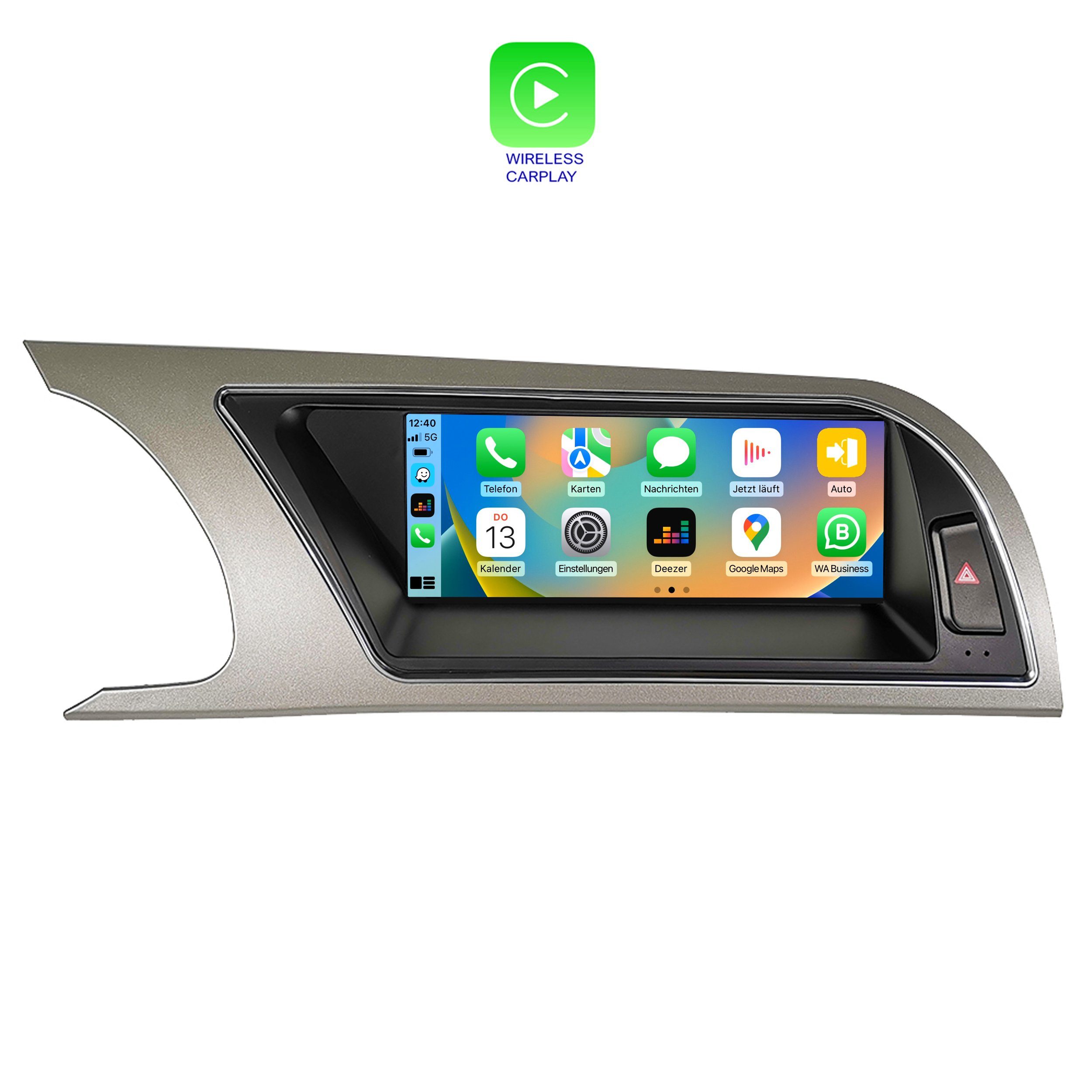 TAFFIO Für Audi A5 S5 8T 8F Concert/Symphony 8.8" Touch Android GPS CarPlay Einbau-Navigationsgerät