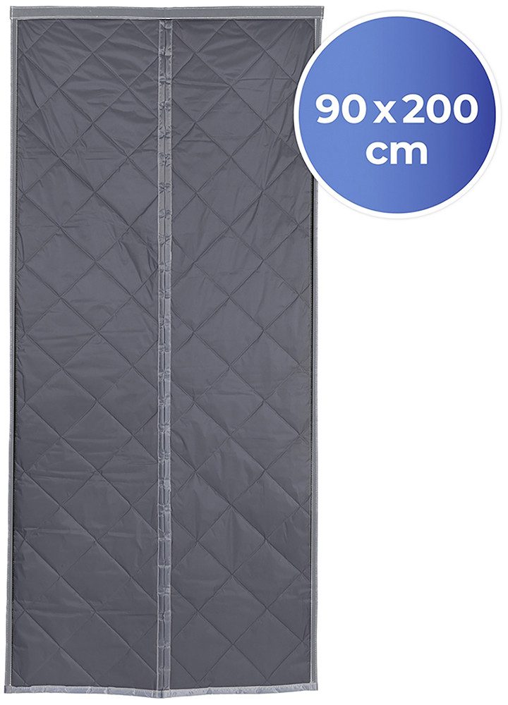 Maximex Türvorhang Wärmeschutz 2in1 (1 St), Klettband, verdunkelnd, Polyester, 90x200 cm, Thermo-Vorhang, reflektierende Außenseite, blickdicht